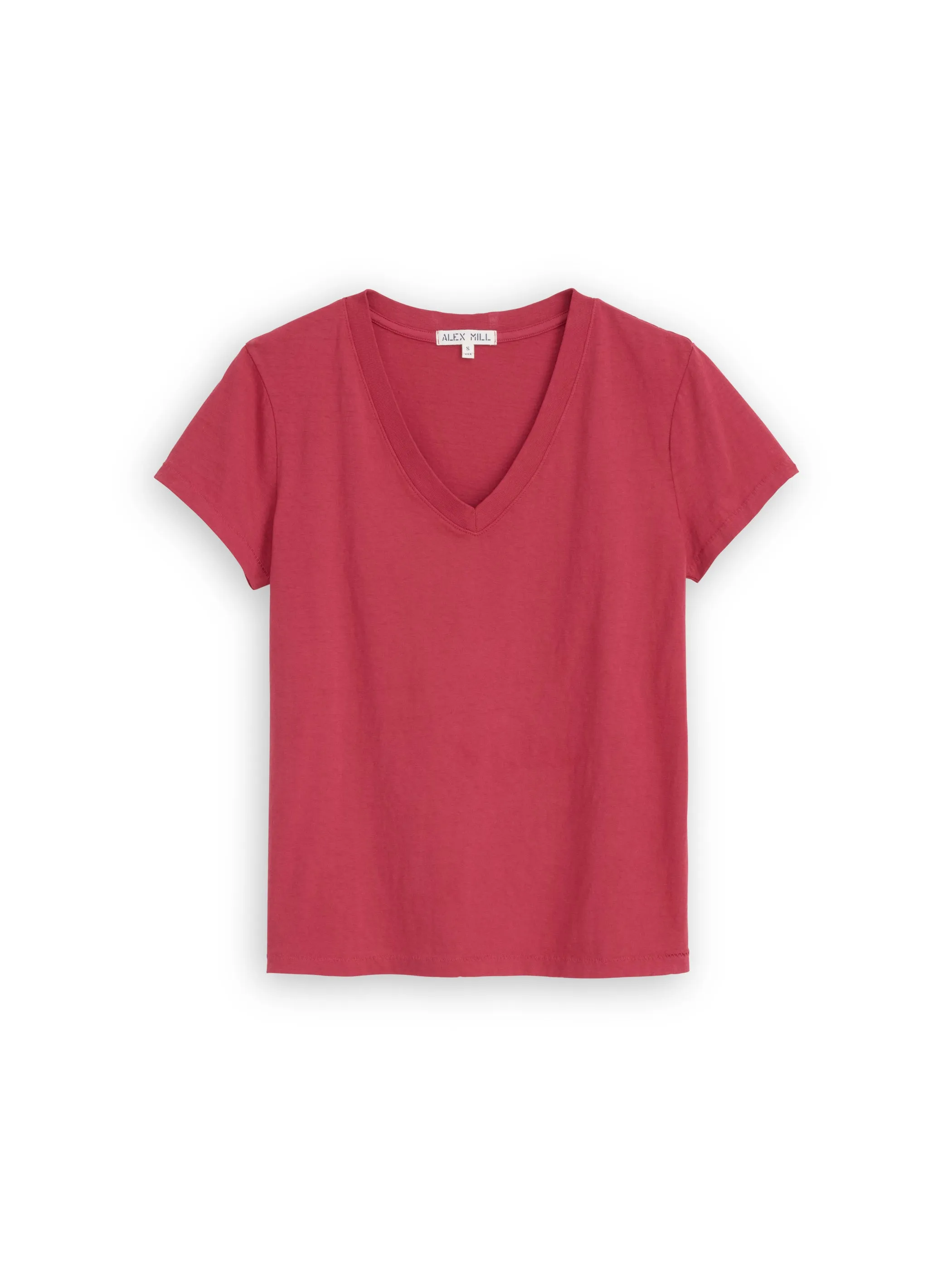 Elliott V Neck Tee in Cotton