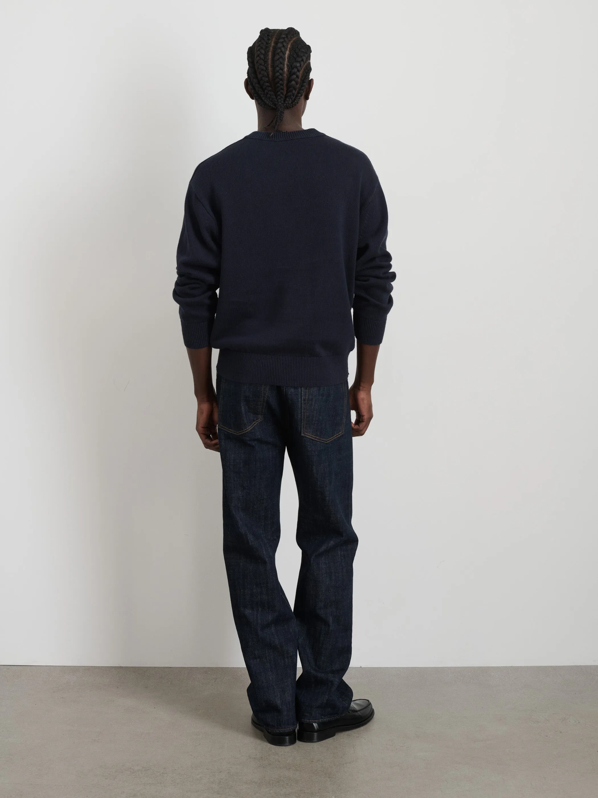 Gabriel Crewneck Sweater in Cotton Linen