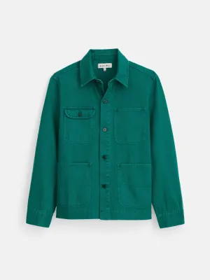 Garment Dyed Work Jacket in Recycled Denim