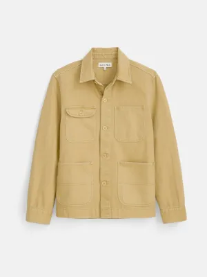 Garment Dyed Work Jacket in Recycled Denim