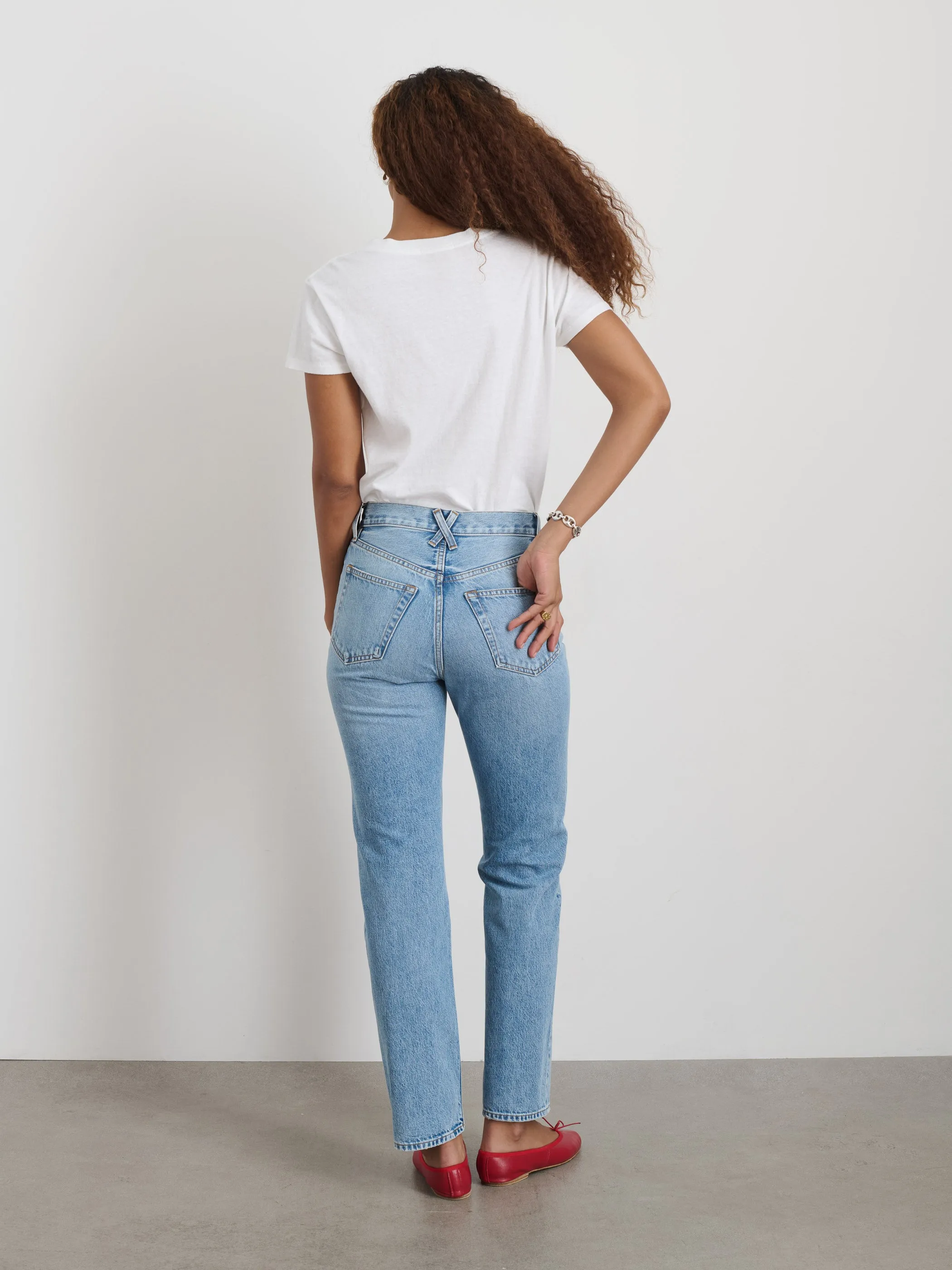 Jane Mid Rise Straight Jean