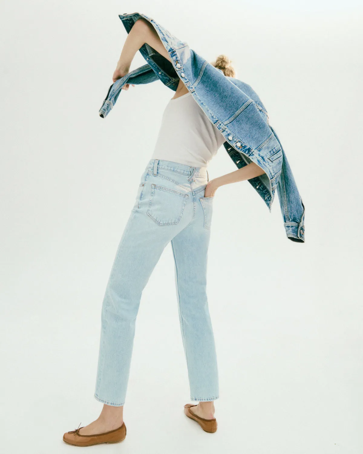 Jane Mid Rise Straight Jean