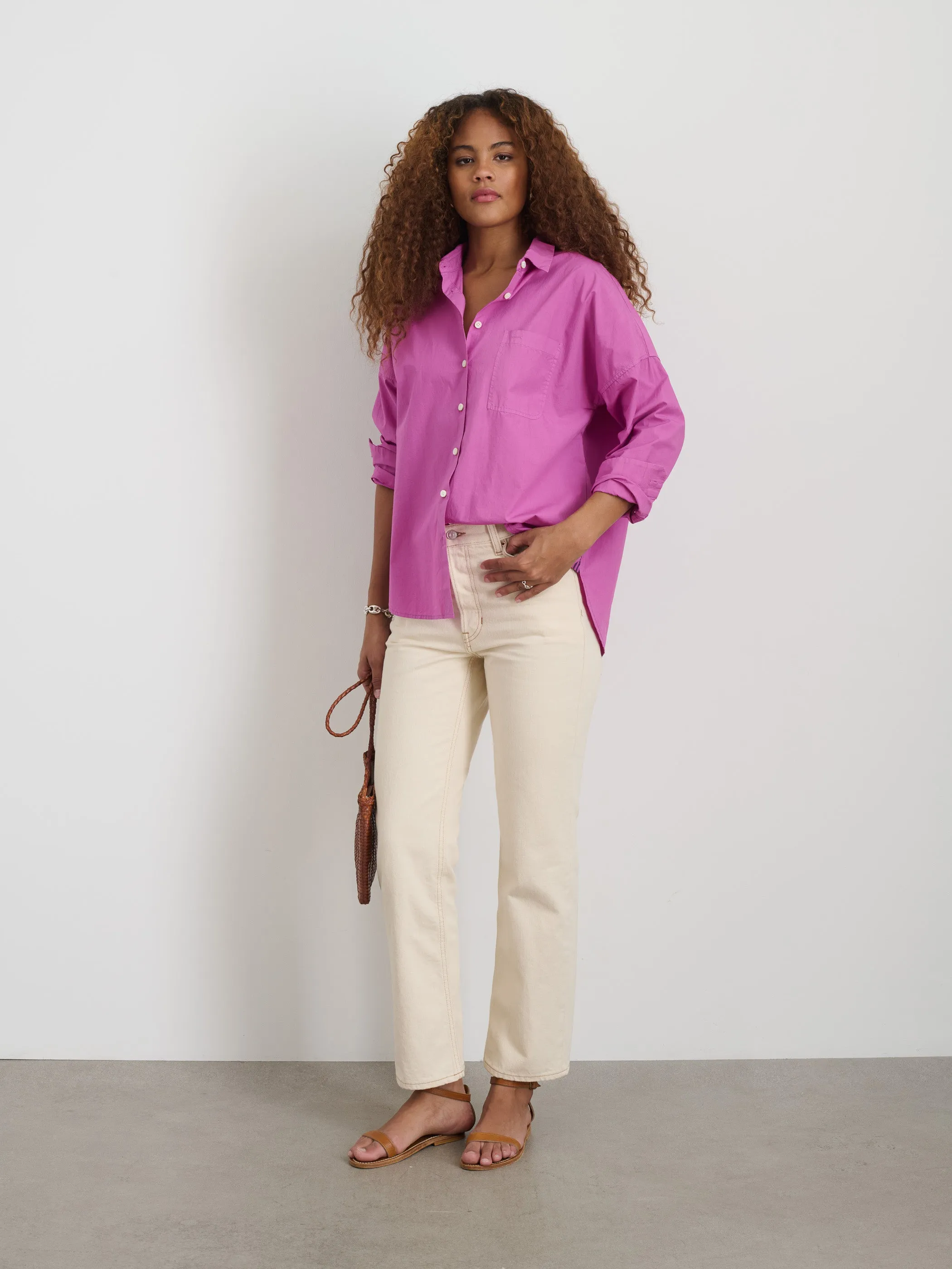 Jo Shirt in Cotton Poplin