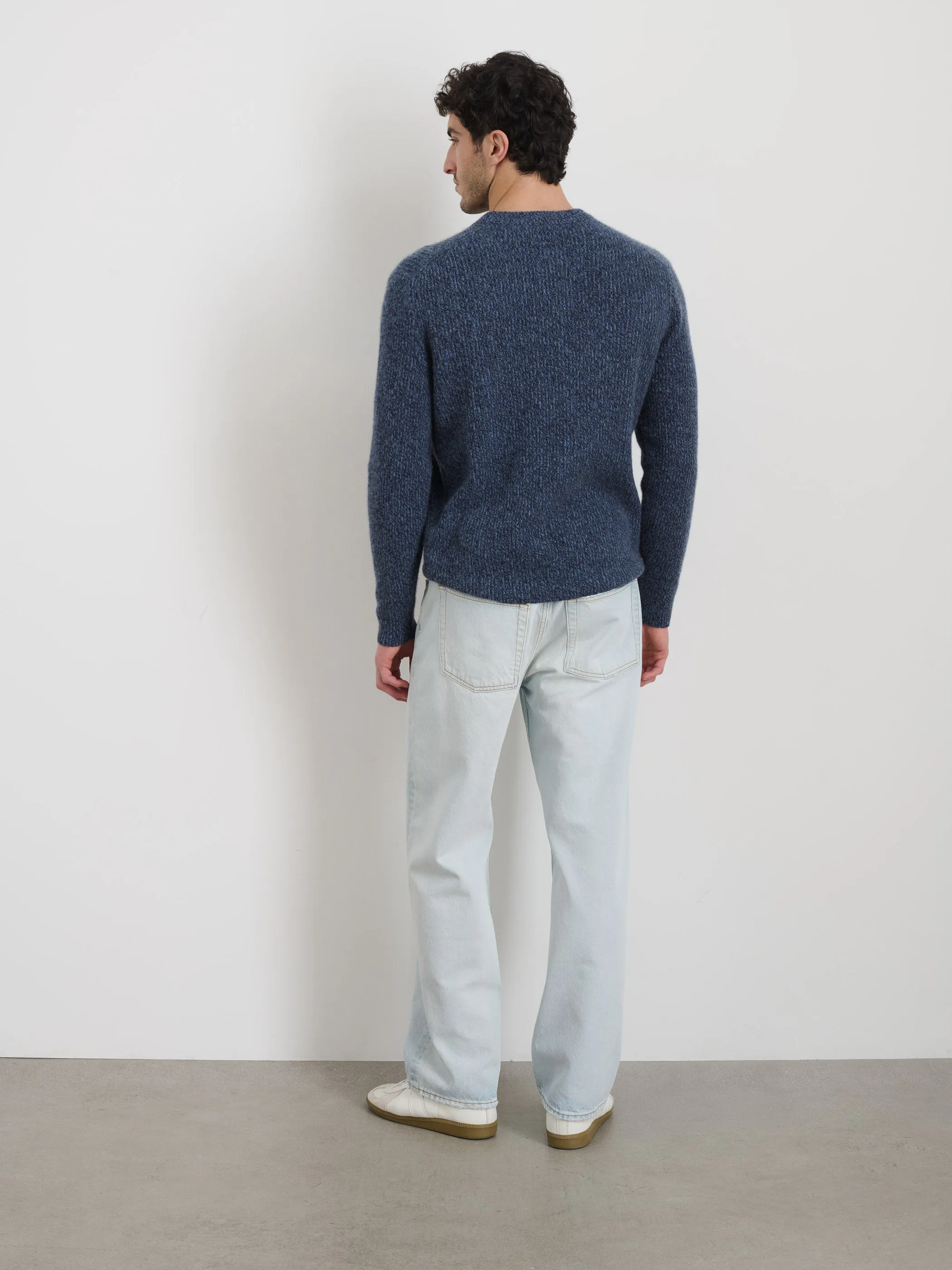 Jordan Cashmere Sweater in  Marled Cashmere