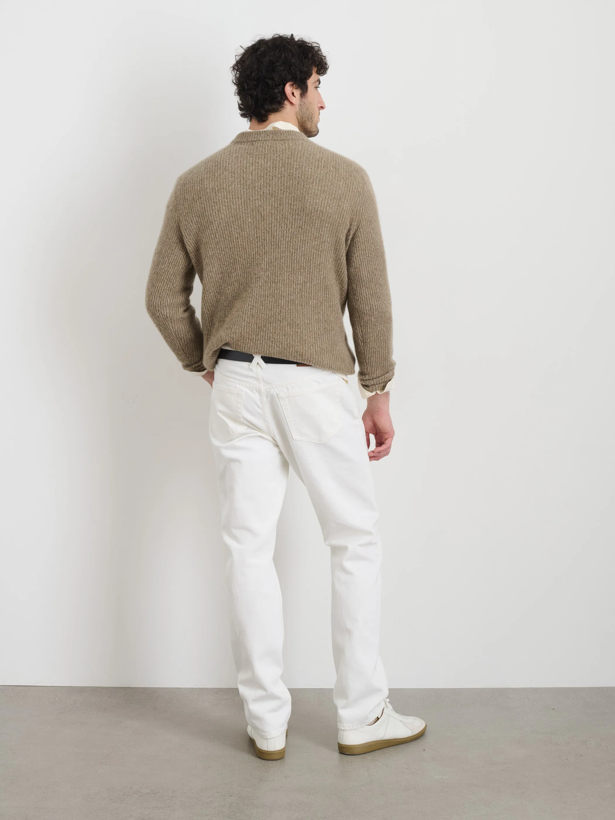 Jordan Cashmere Sweater in  Marled Cashmere
