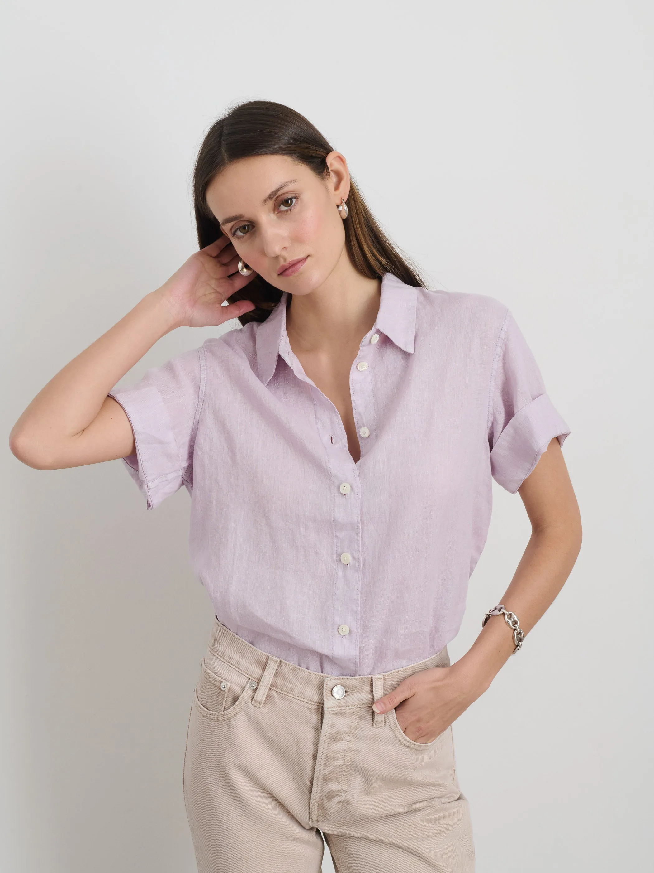 Maddie Shirt In Linen