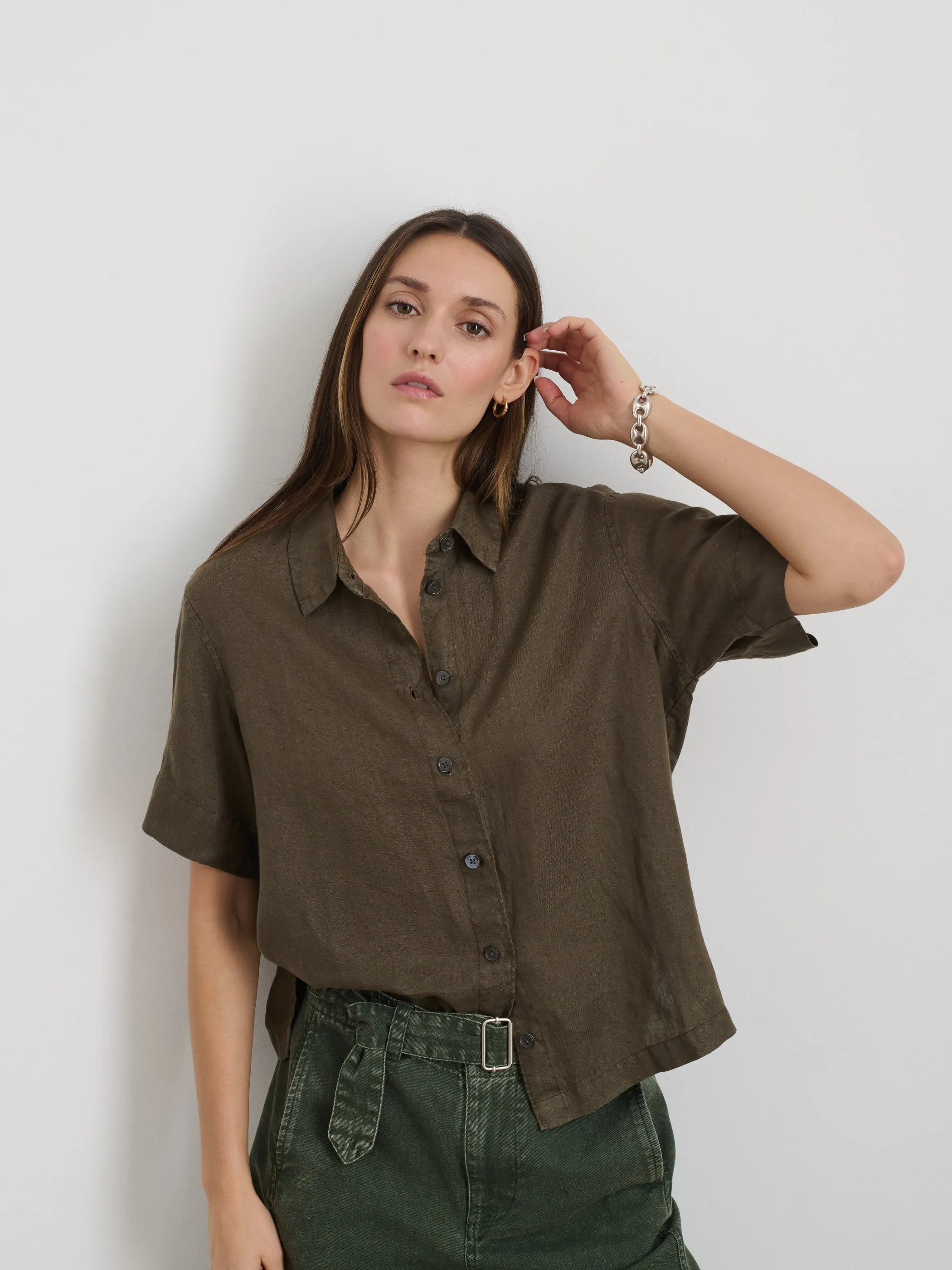 Maddie Shirt In Linen