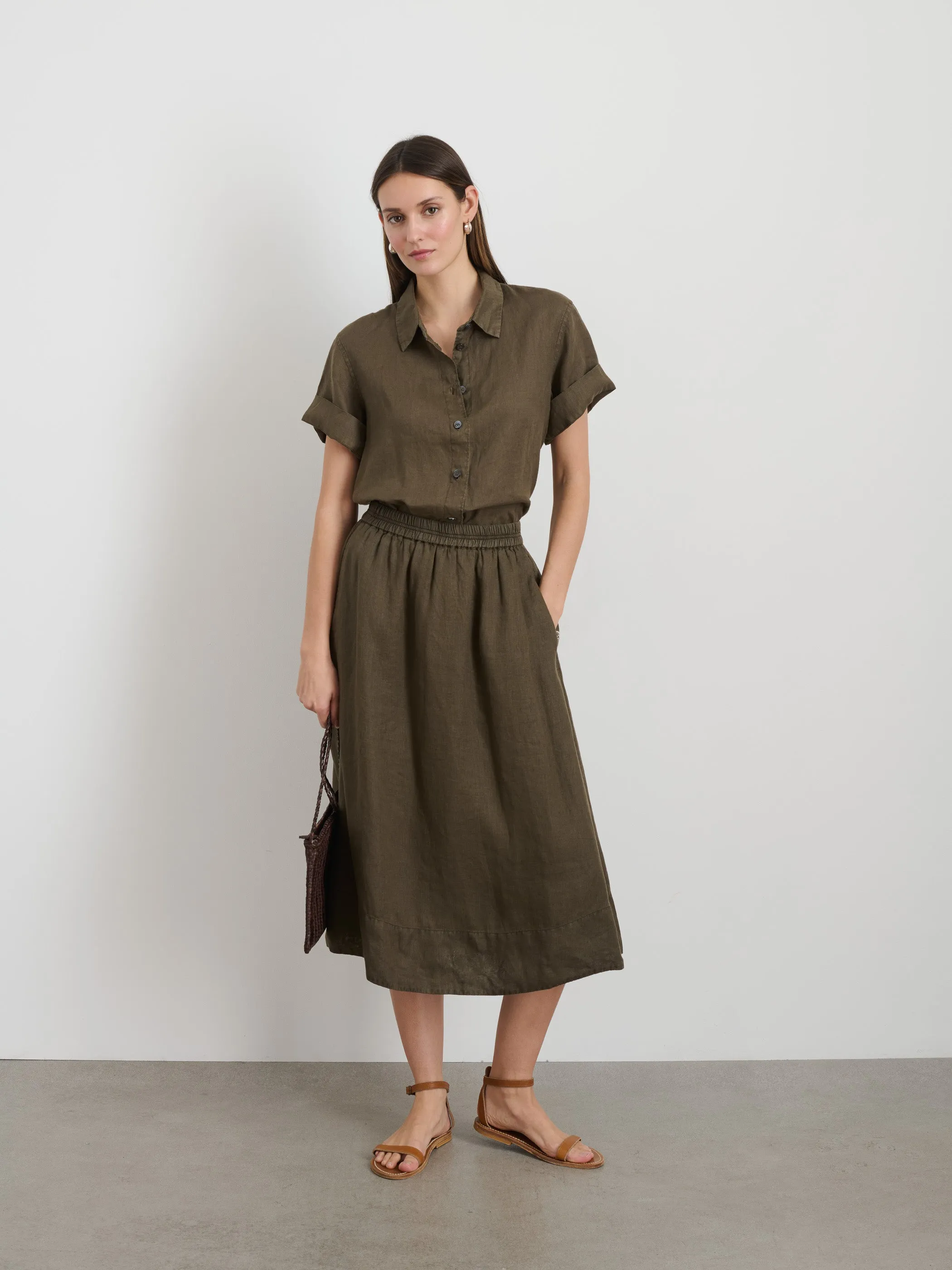 Maddie Skirt in Linen