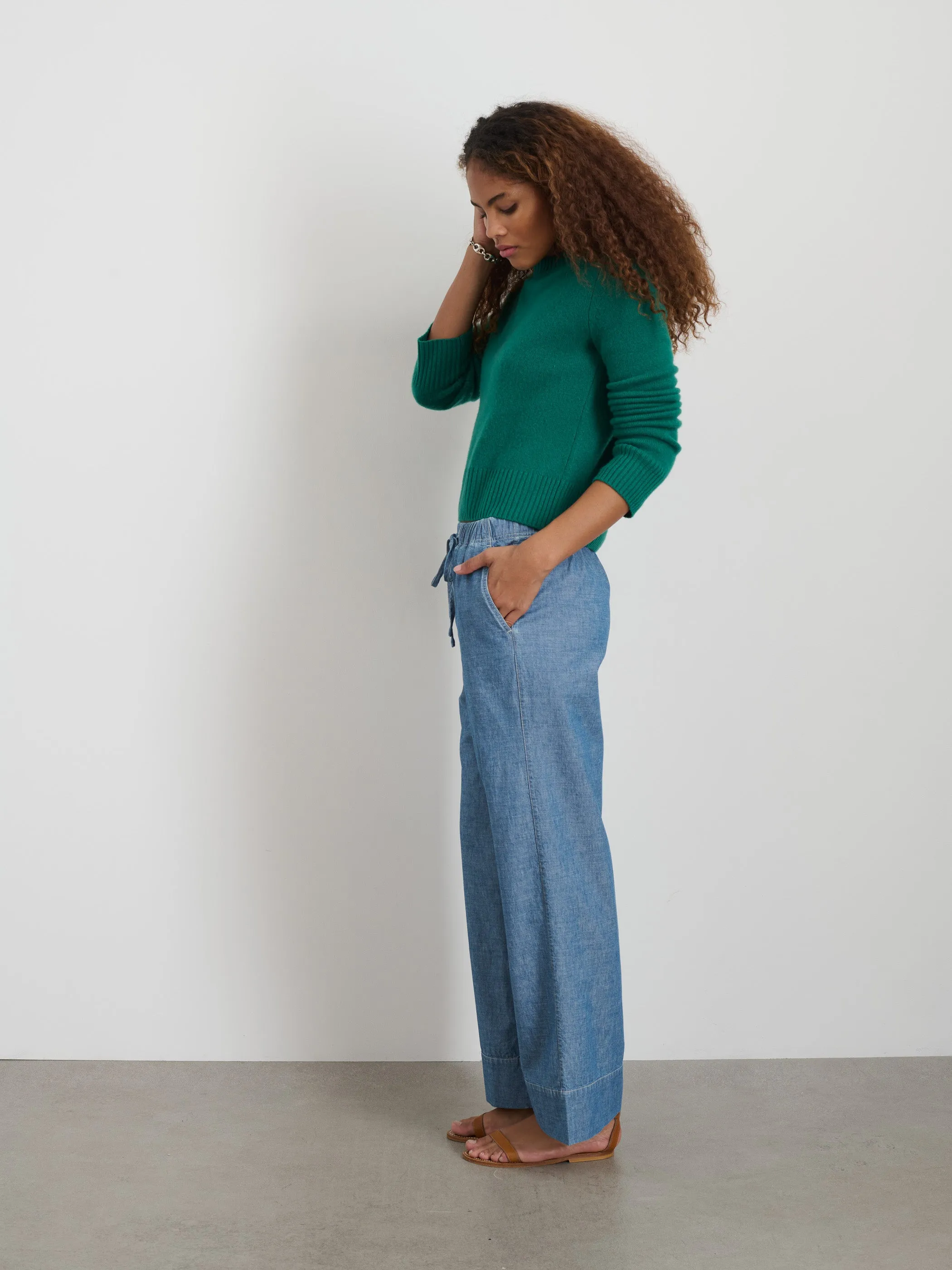 Michelle Crewneck Sweater in Cashmere