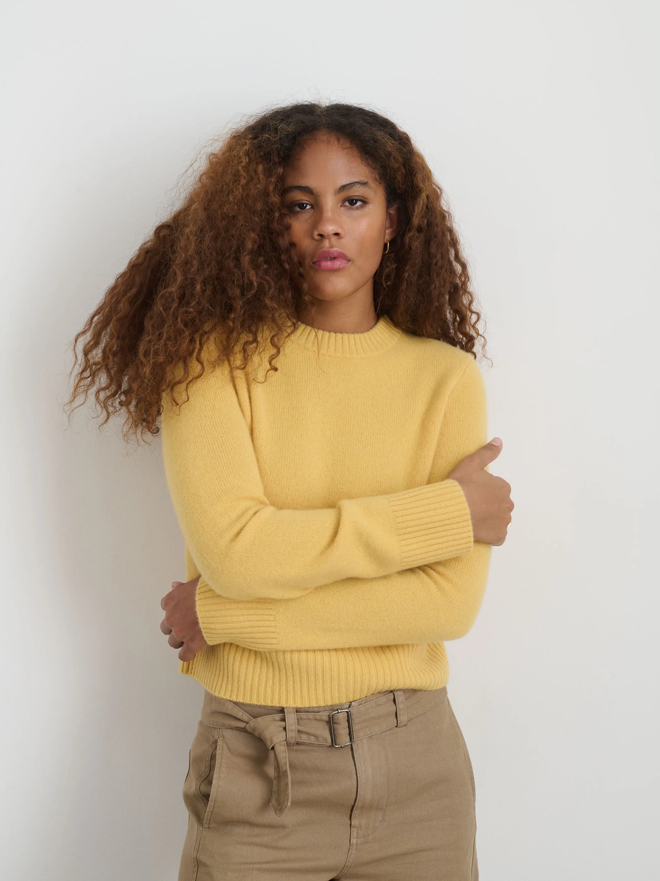Michelle Crewneck Sweater in Cashmere
