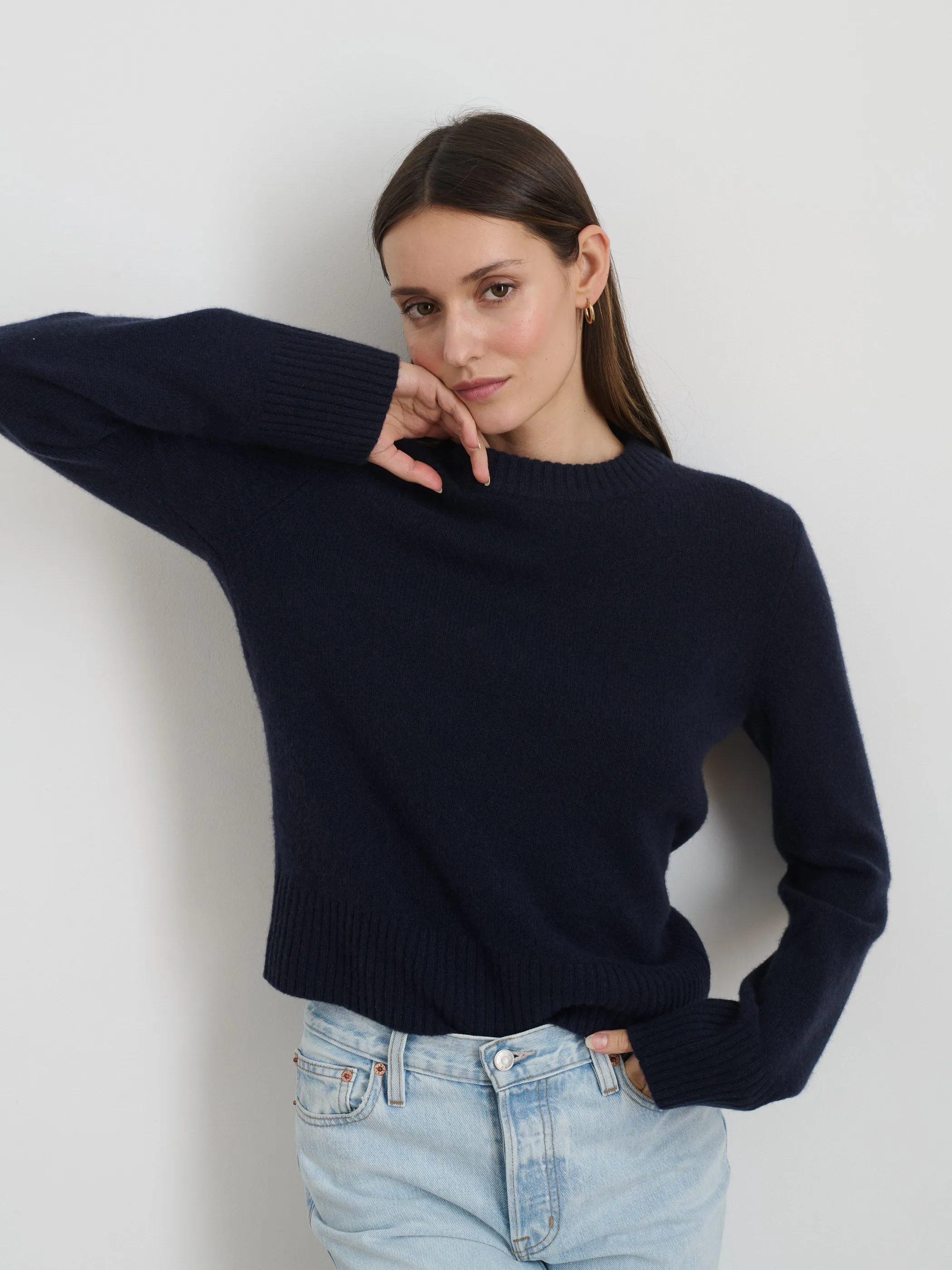 Michelle Crewneck Sweater in Cashmere