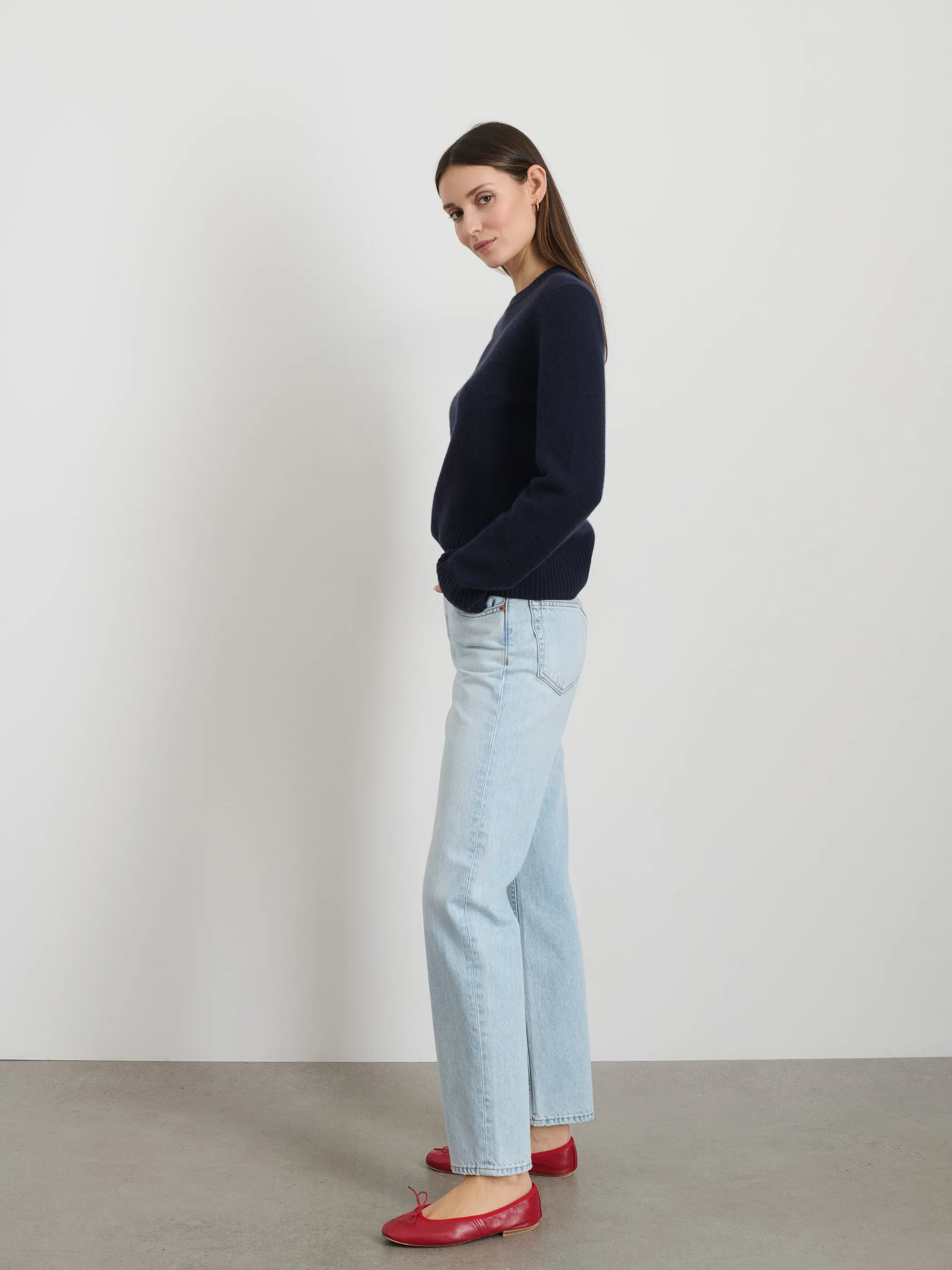 Michelle Crewneck Sweater in Cashmere