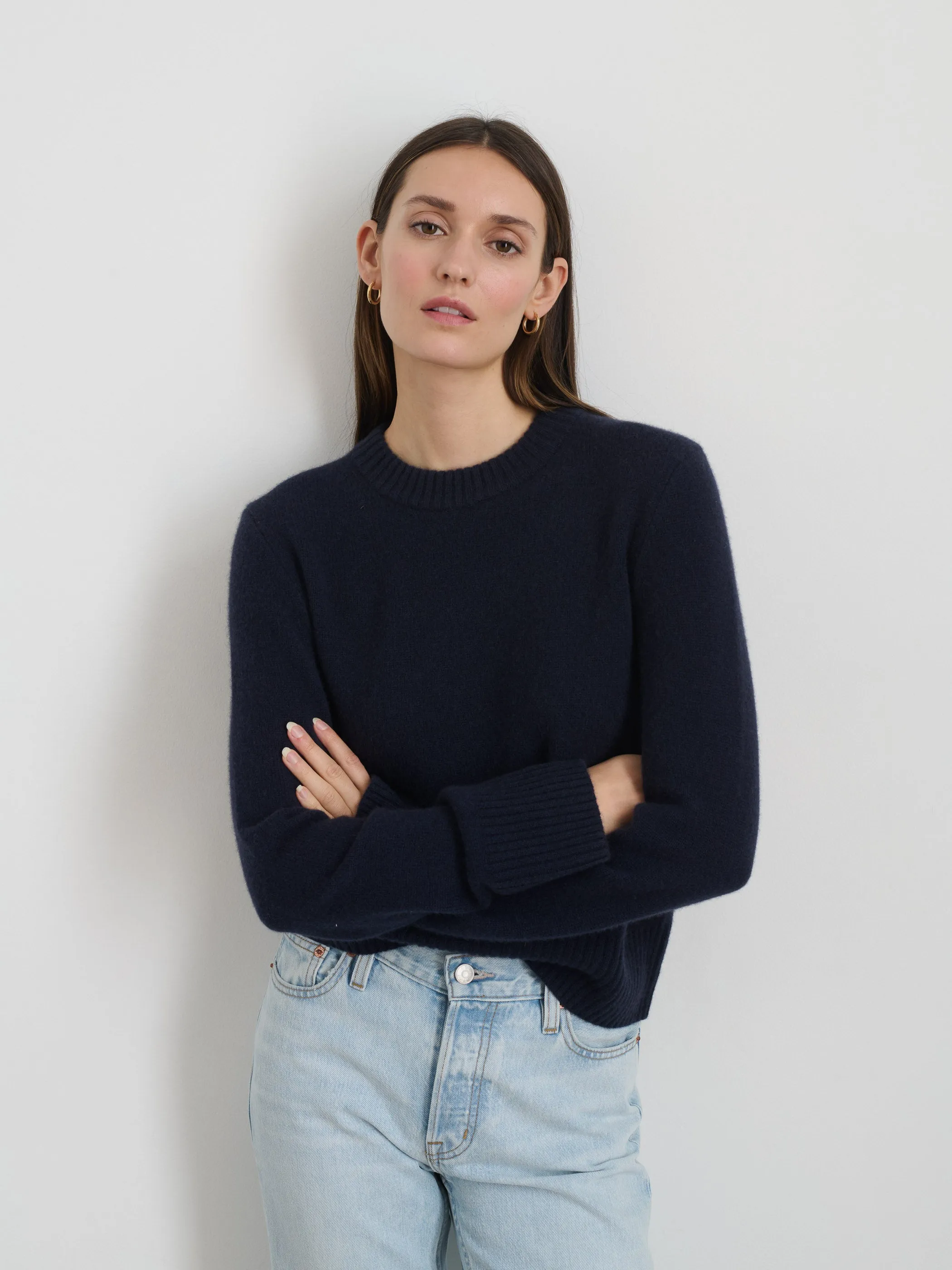 Michelle Crewneck Sweater in Cashmere