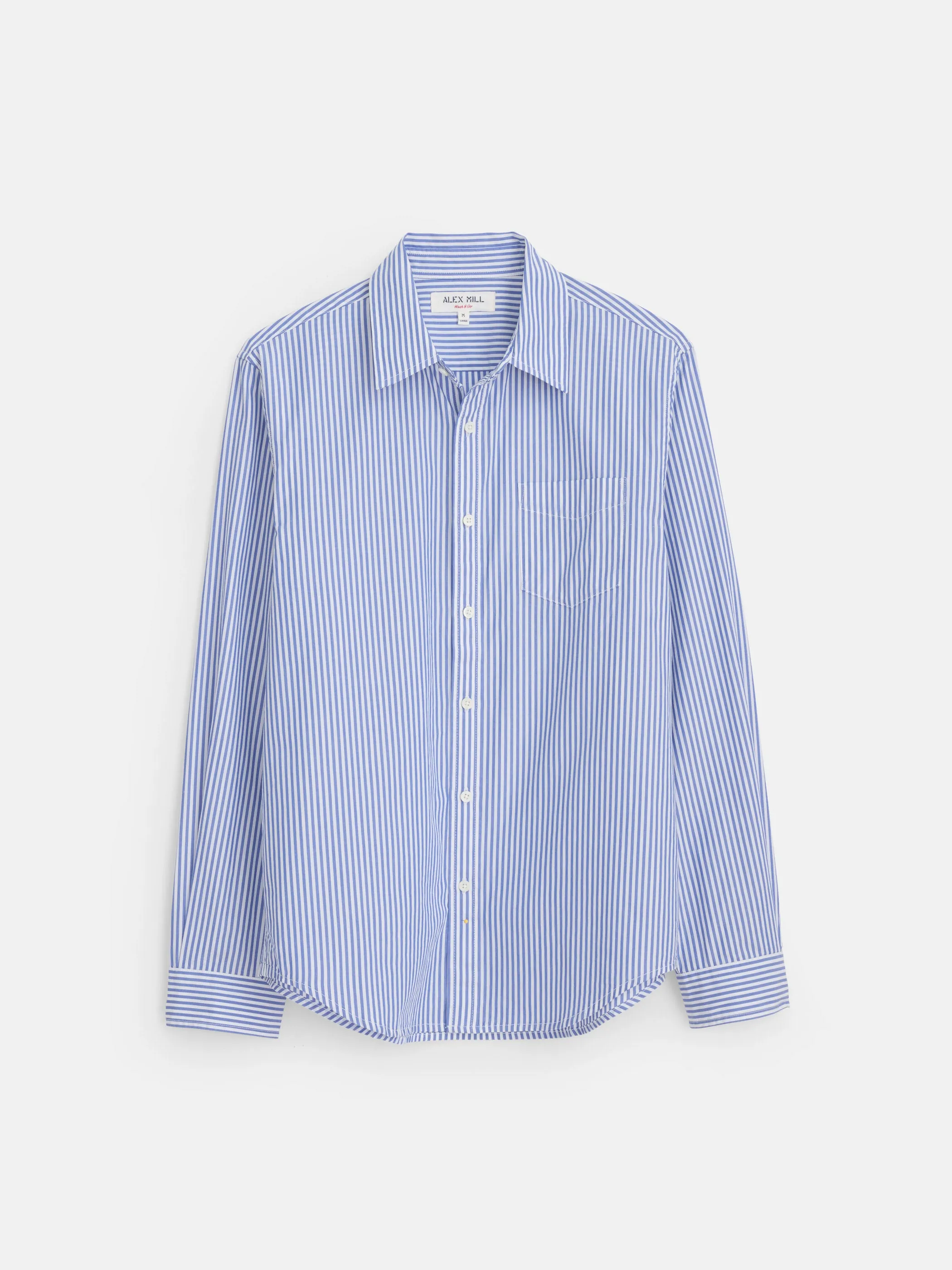 Mill Shirt in Striped Poplin