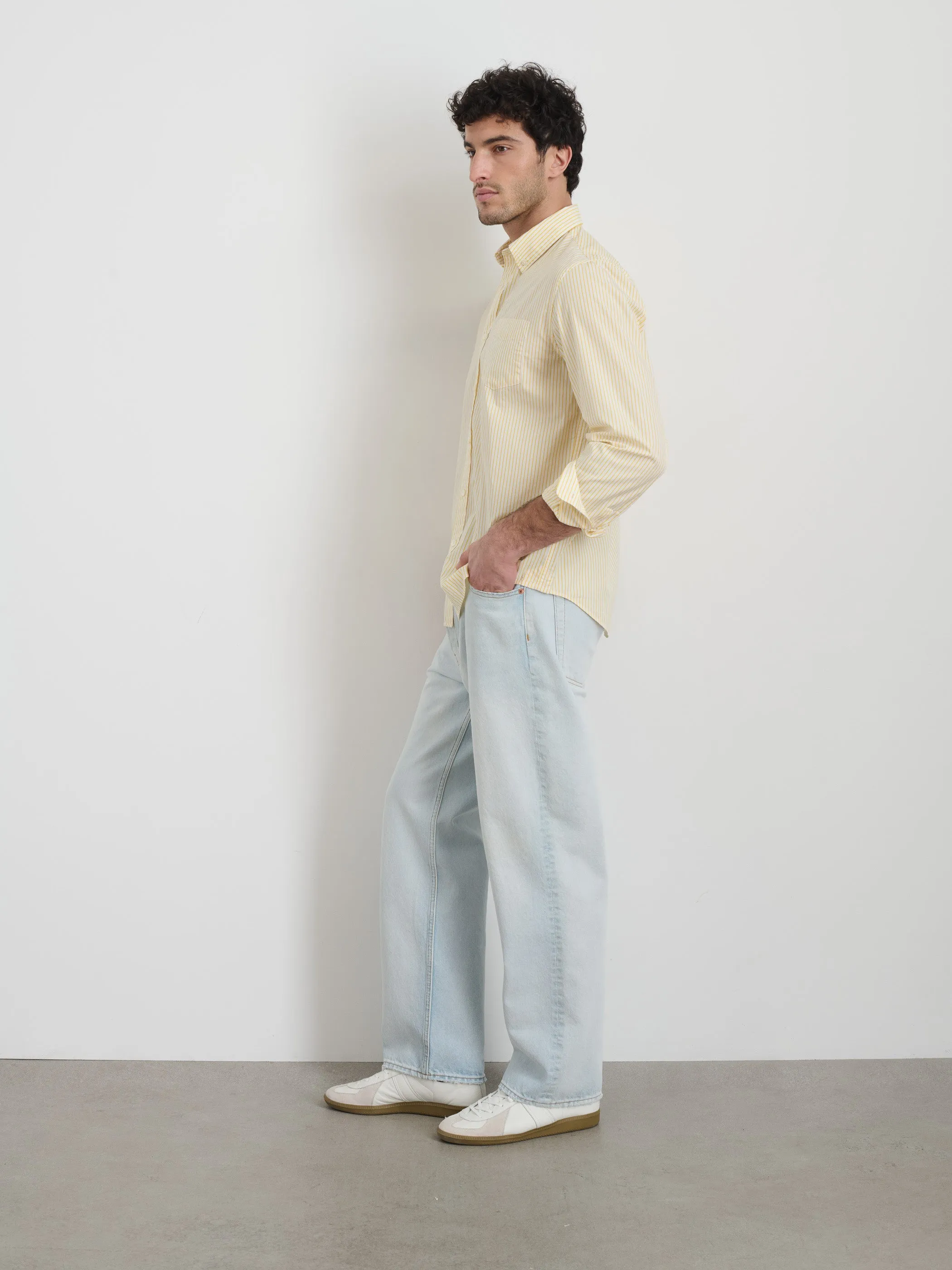 Mill Shirt in Thin Stripe