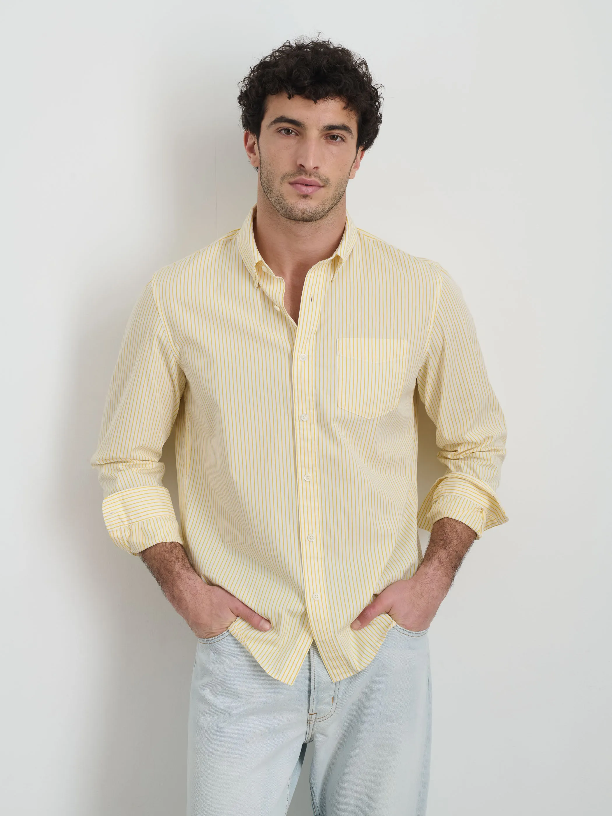 Mill Shirt in Thin Stripe
