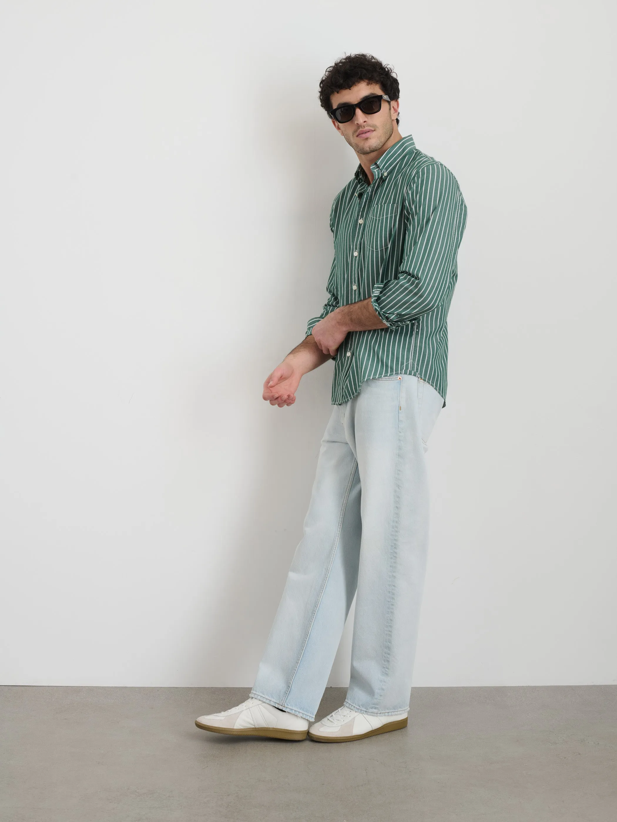 Mill Shirt in Thin Stripe