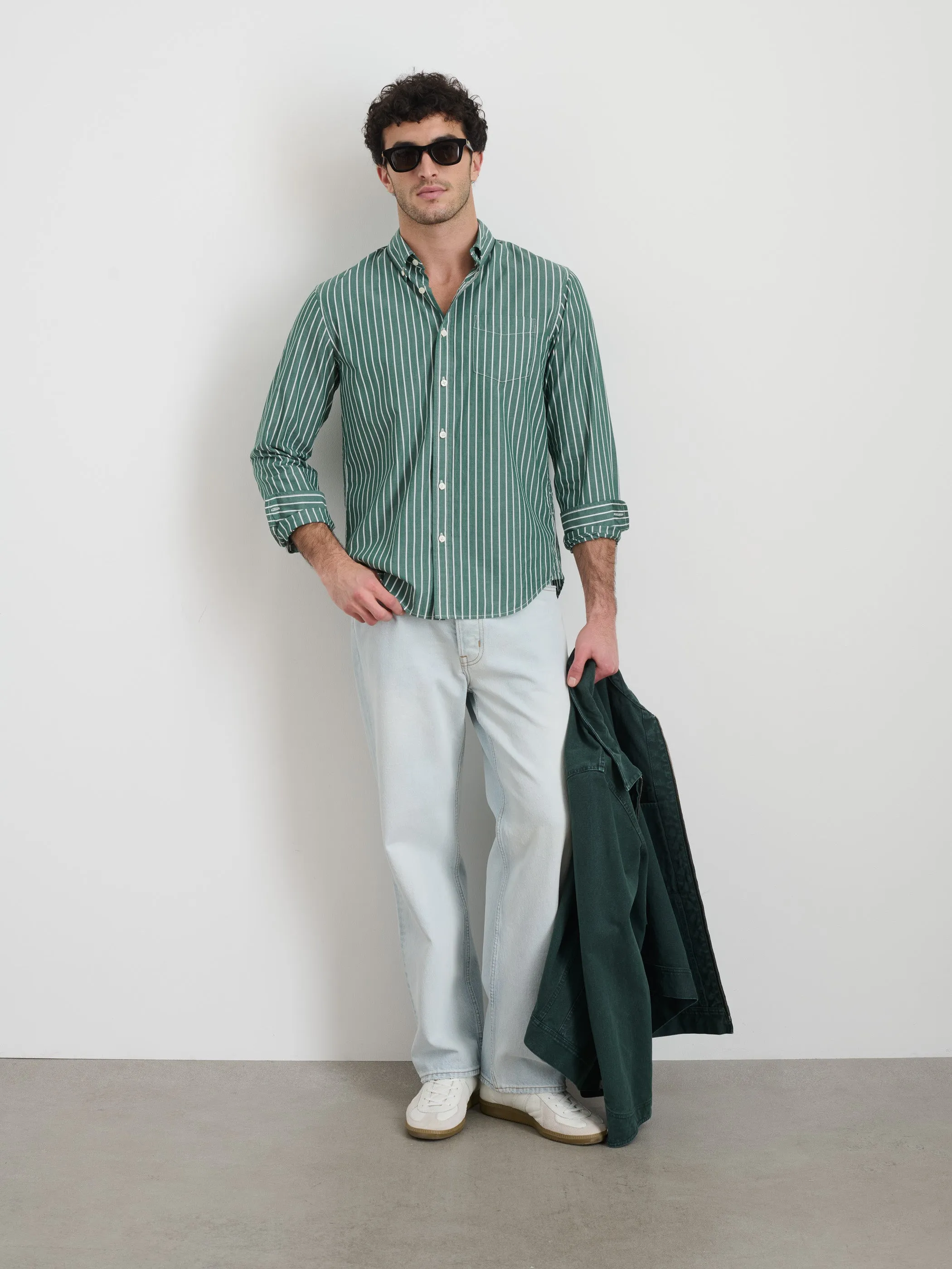 Mill Shirt in Thin Stripe