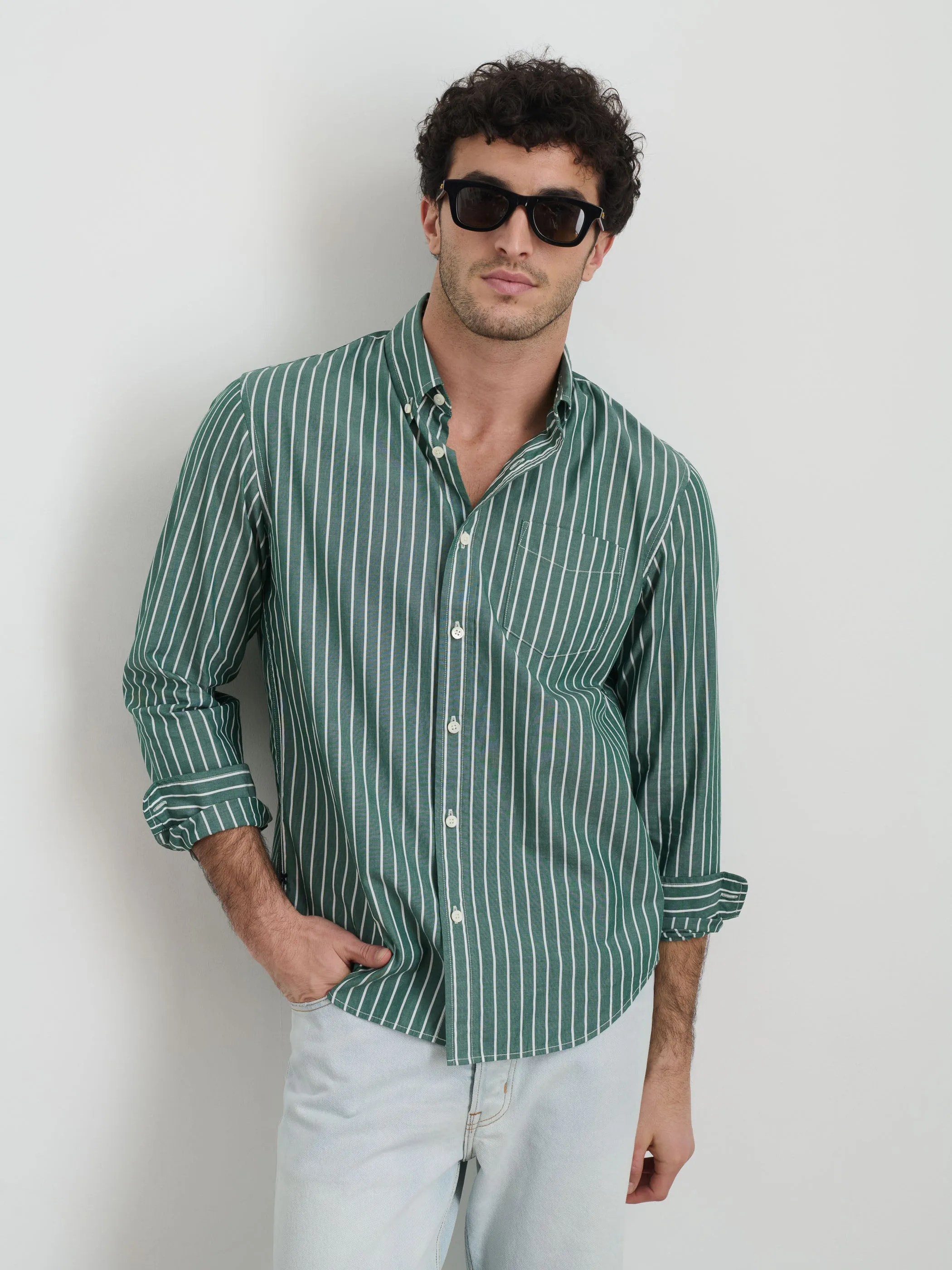 Mill Shirt in Thin Stripe