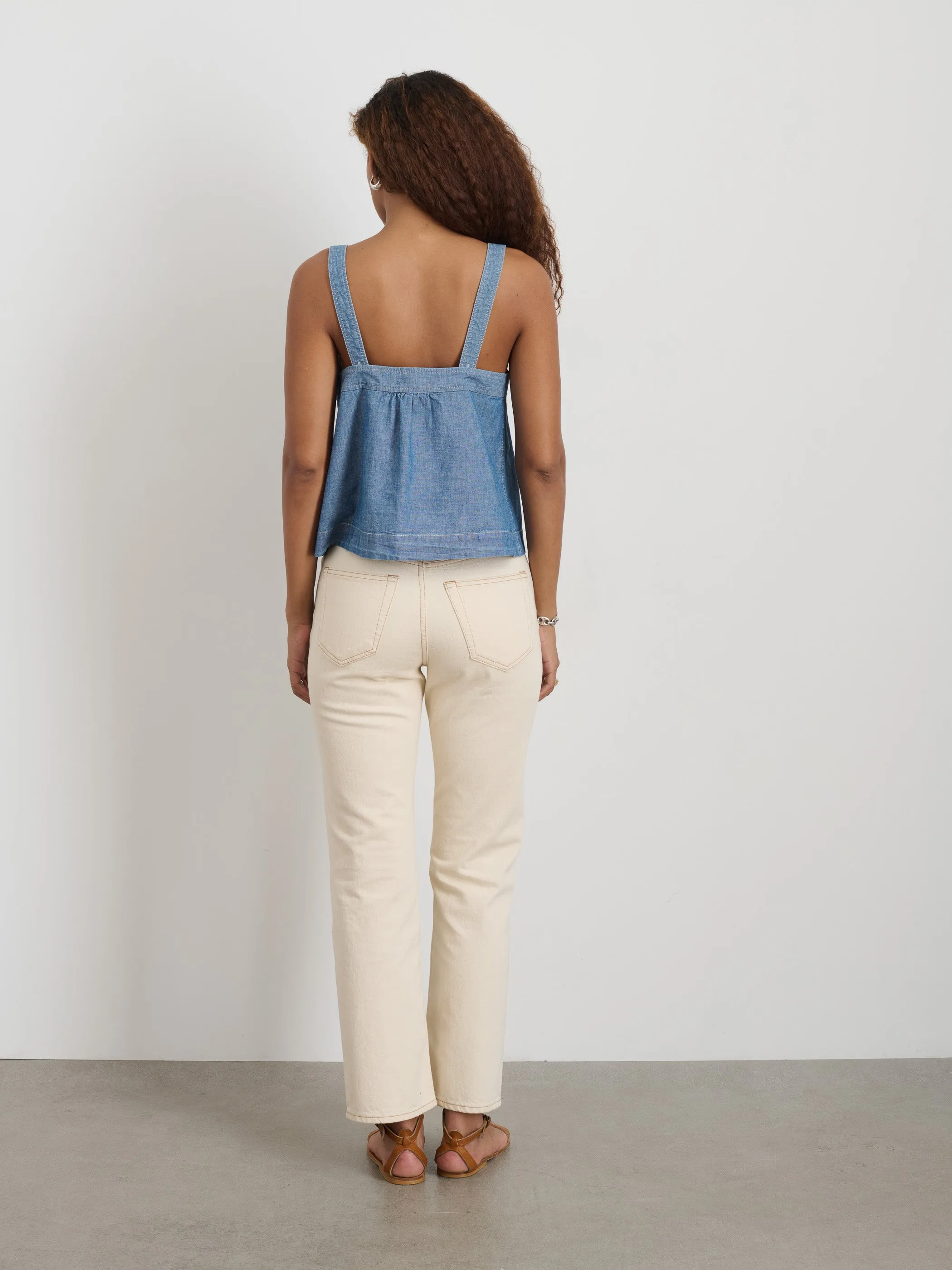Montauk Tank In Japanese Chambray