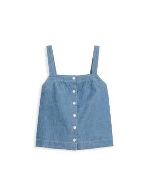 Montauk Tank In Japanese Chambray