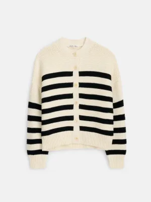 Nico Striped Cardigan in Cotton