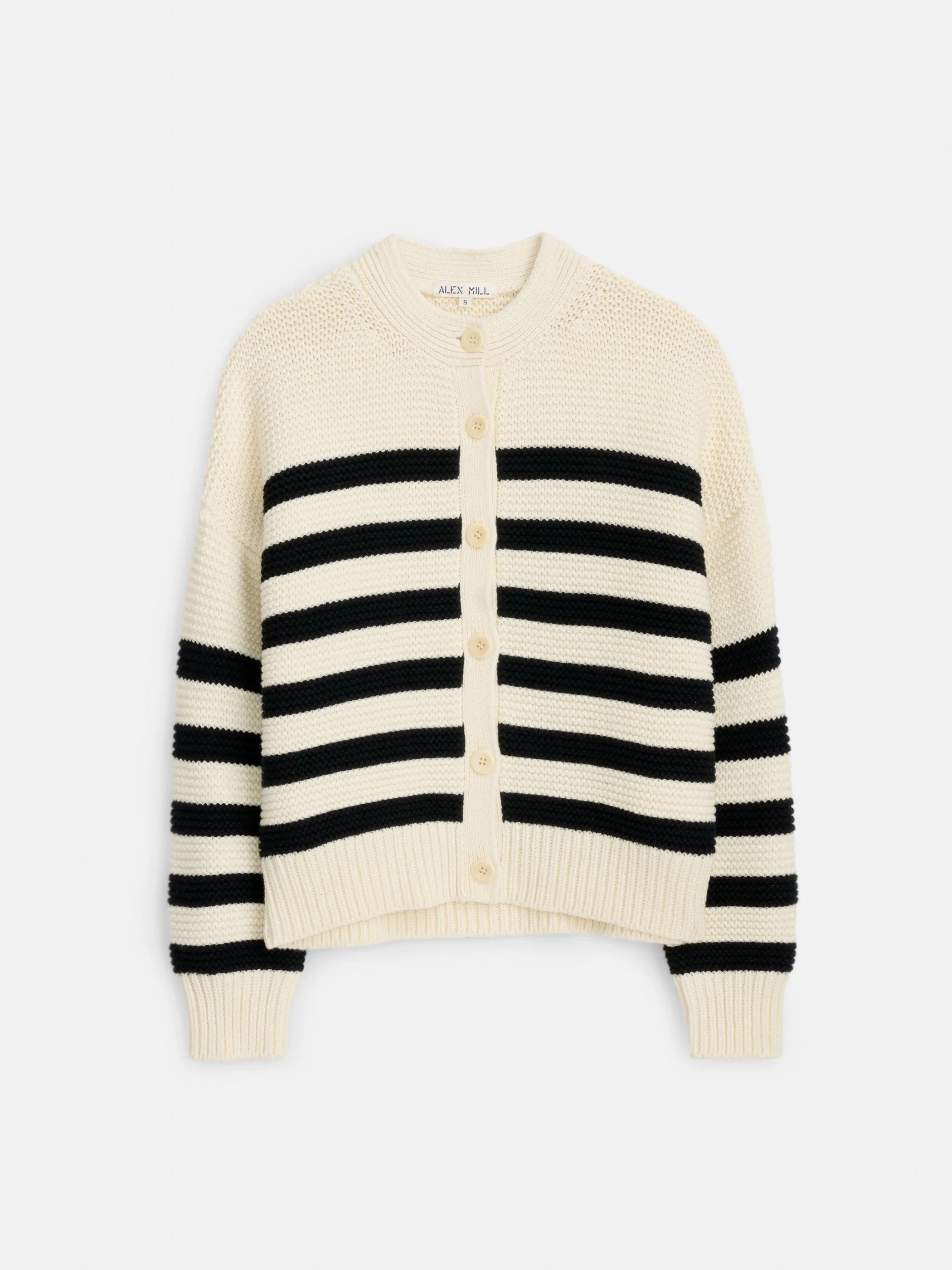 Nico Striped Cardigan in Cotton