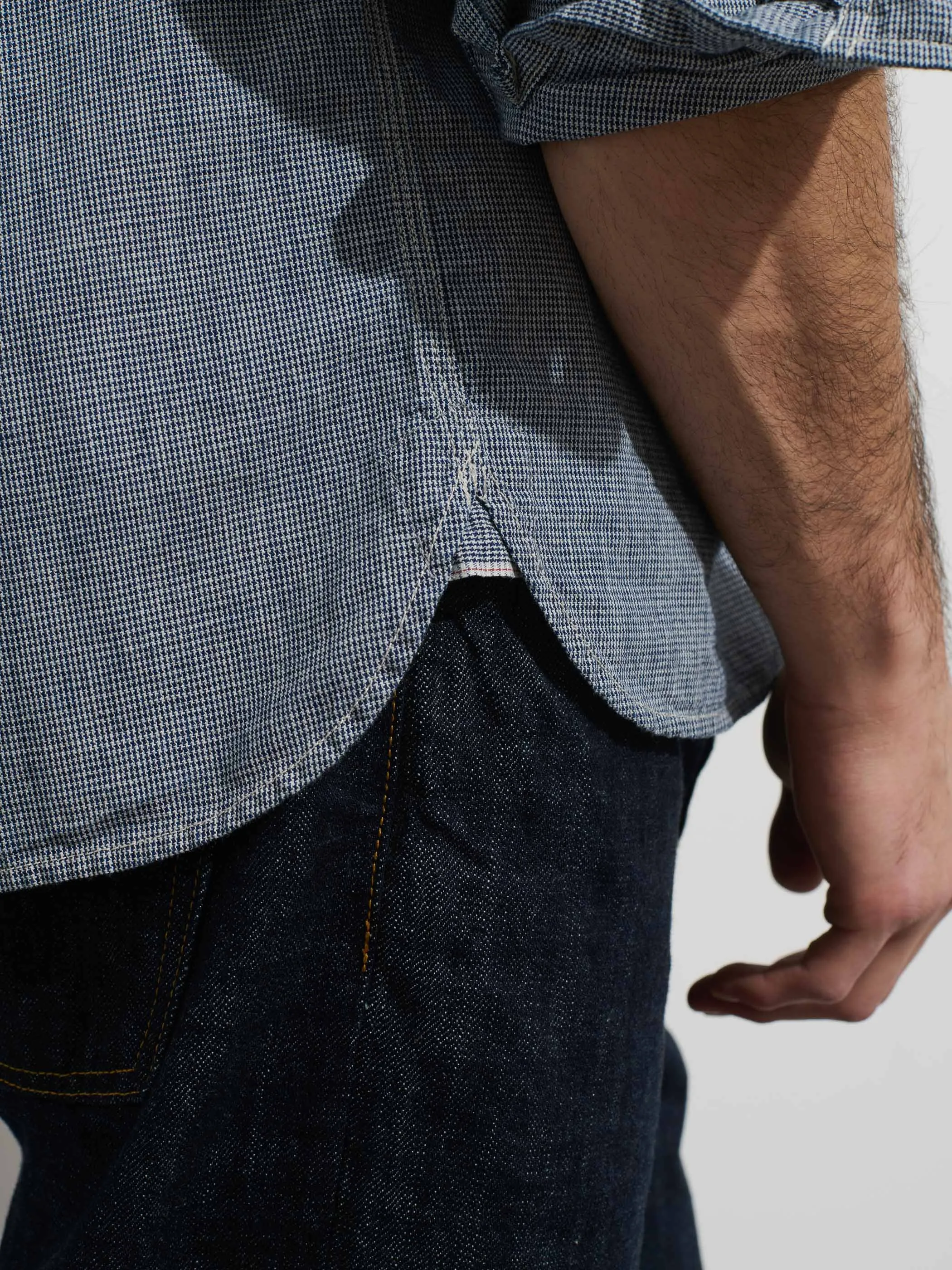 OMNIGOD x Alex Mill Utility Shirt In Houndstooth