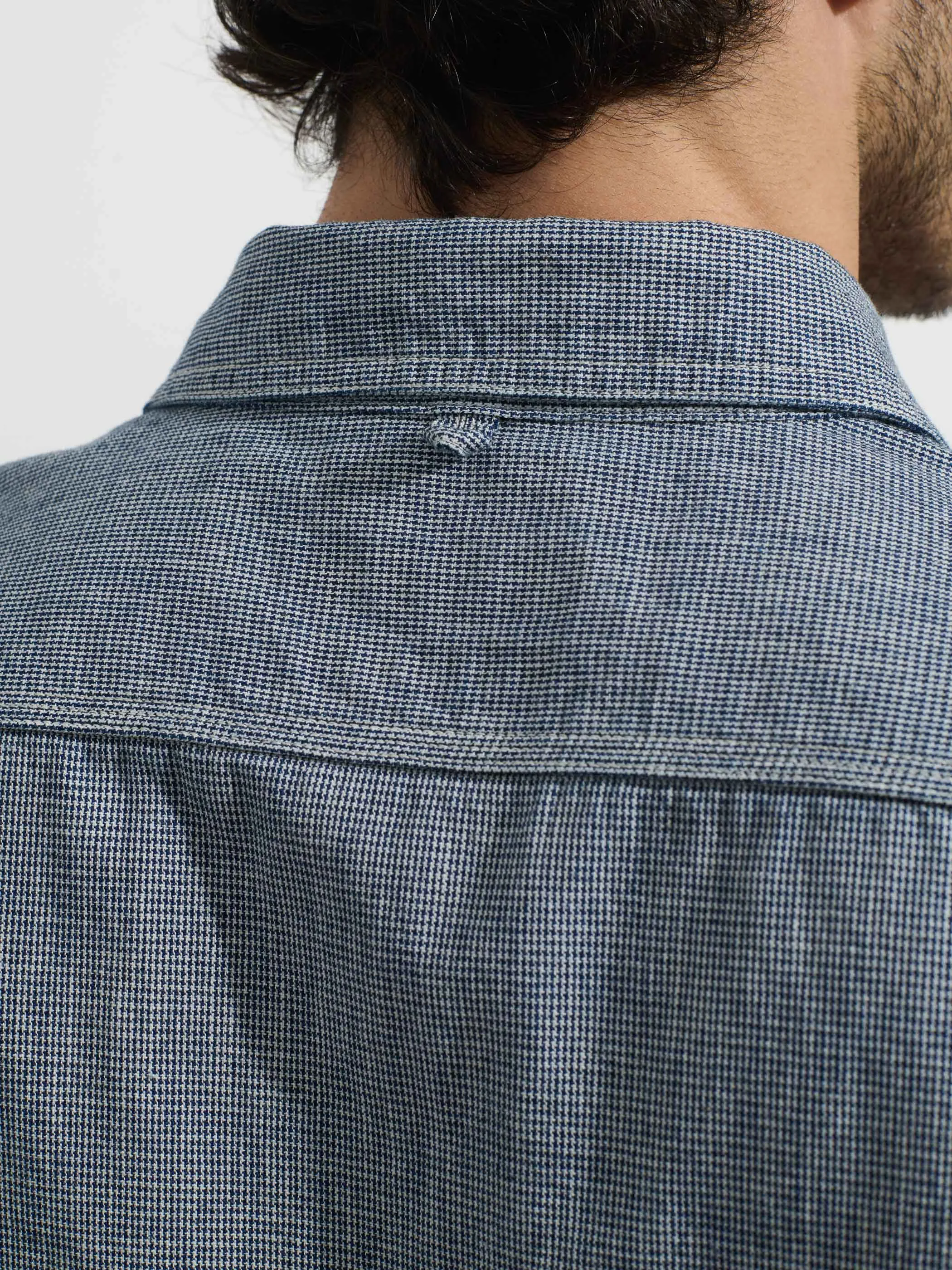 OMNIGOD x Alex Mill Utility Shirt In Houndstooth