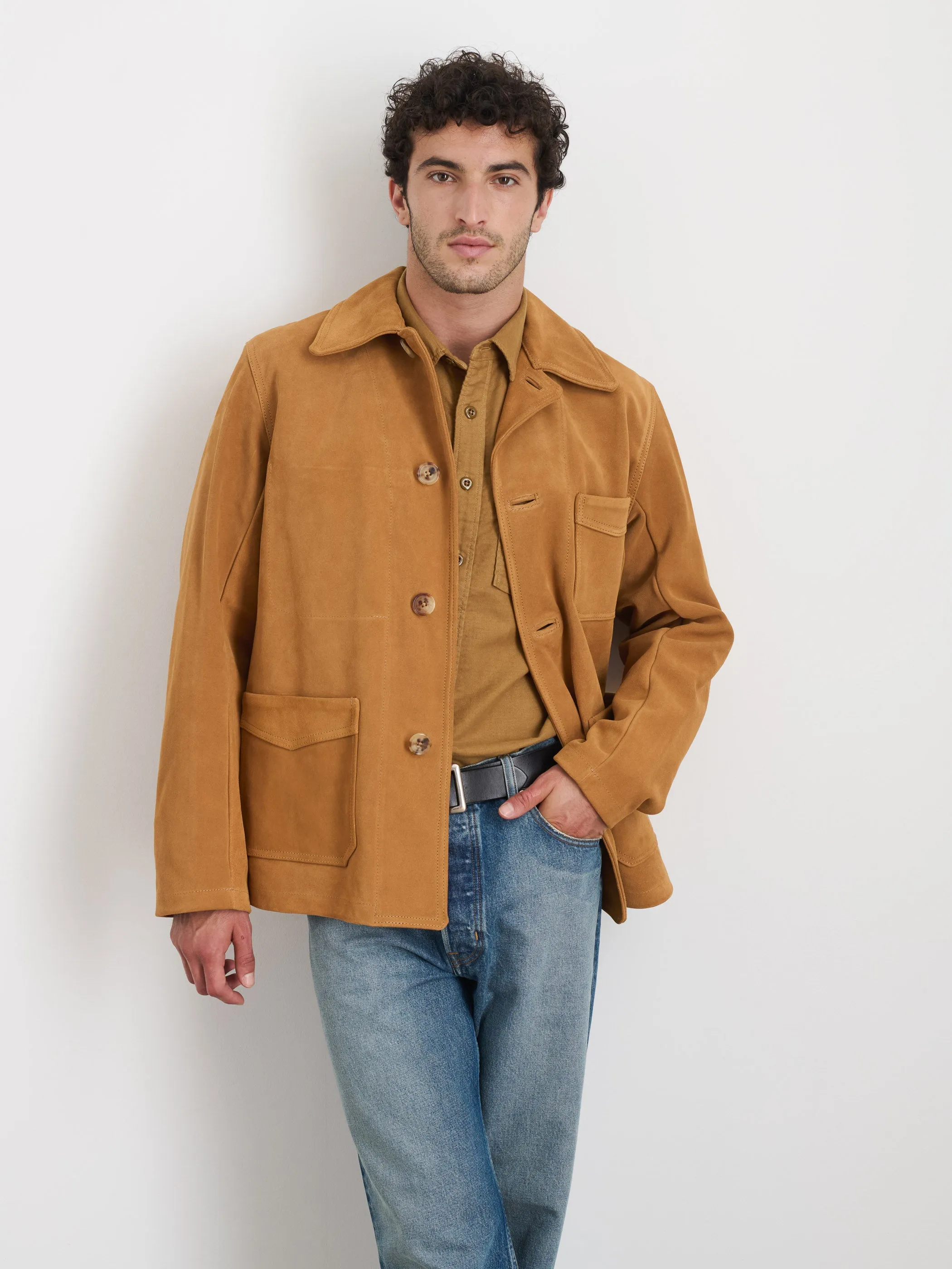 Owen Barry x Alex Mill Work Jacket in Suede