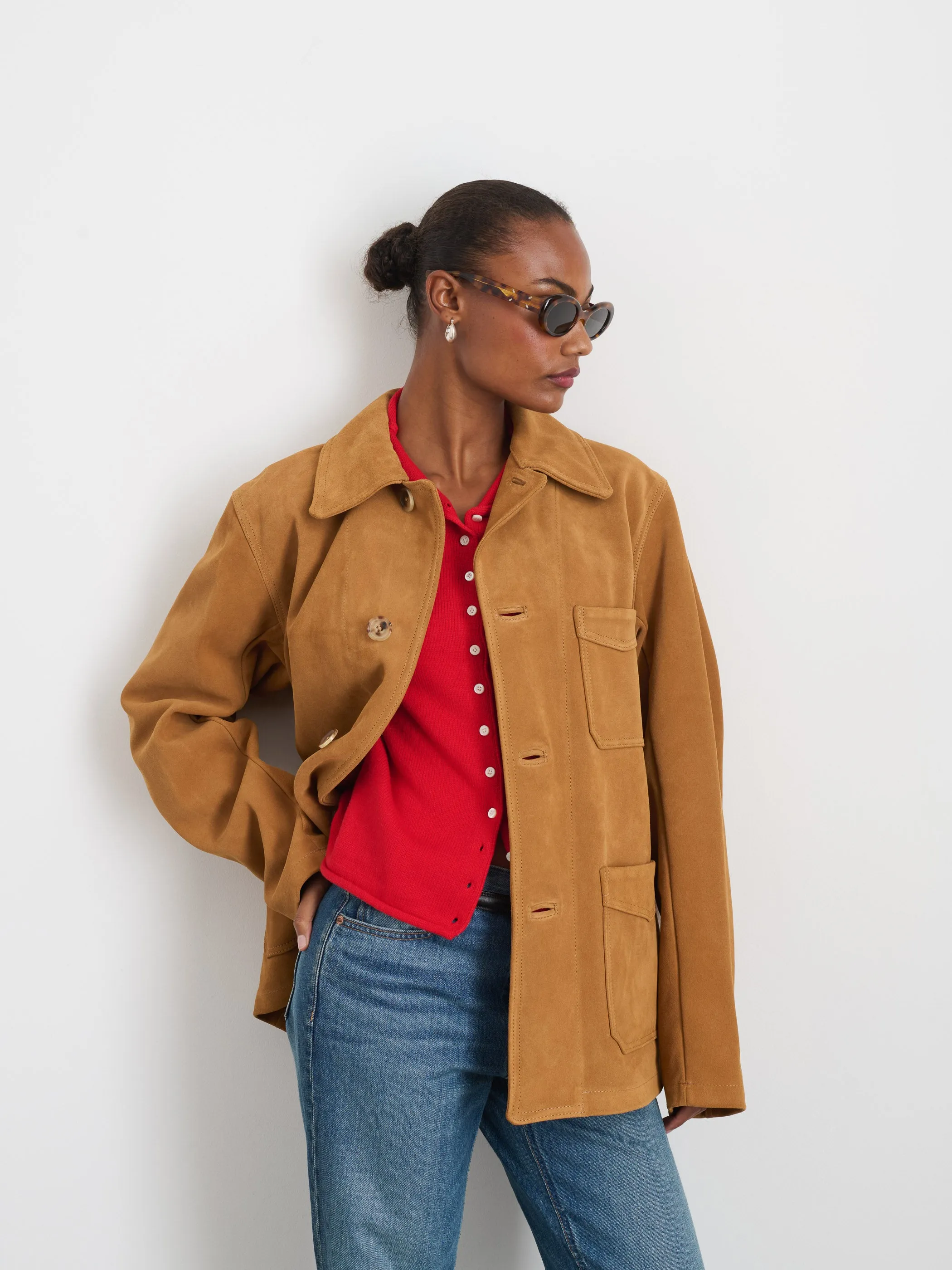 Owen Barry x Alex Mill Work Jacket in Suede