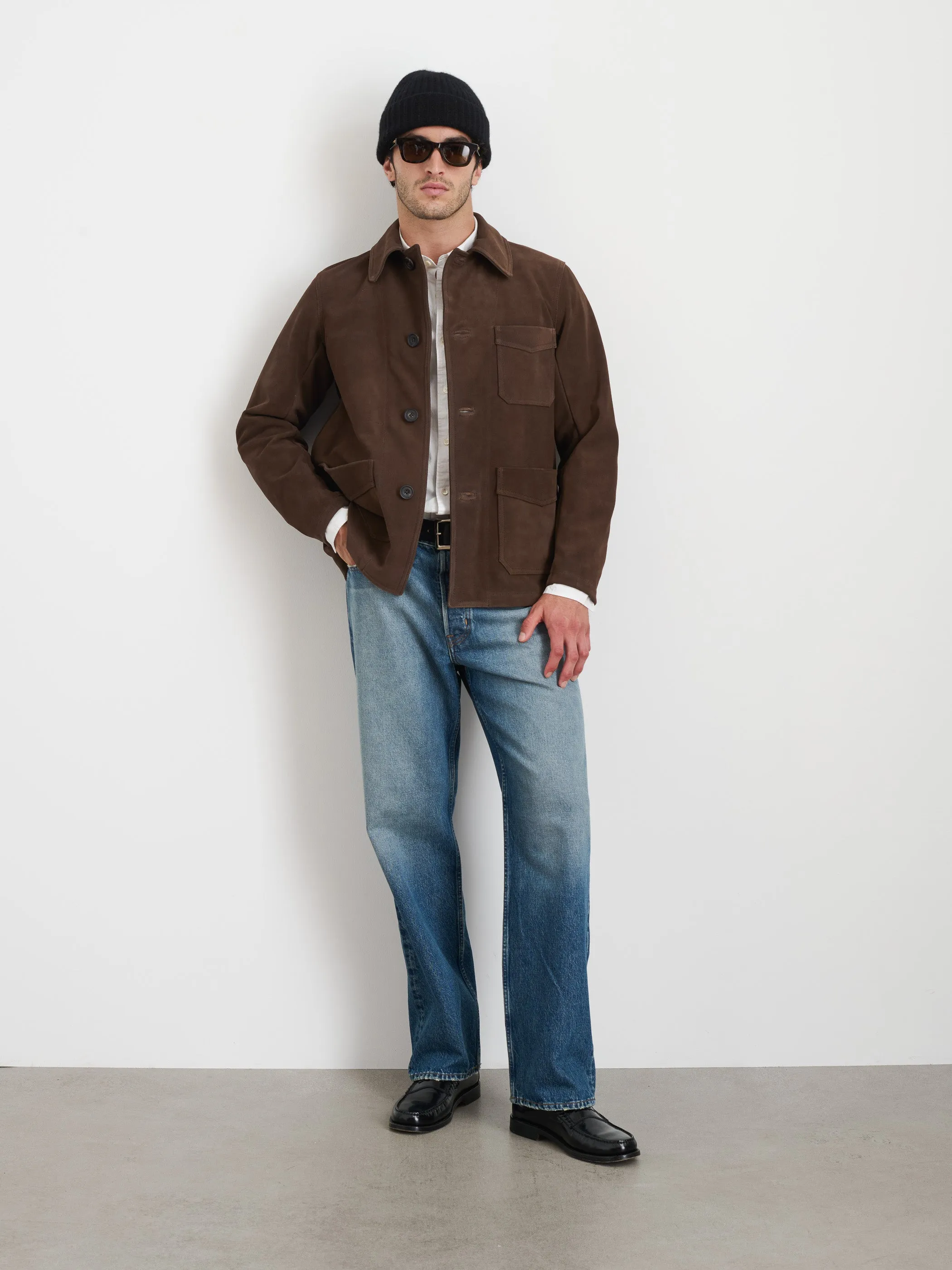 Owen Barry x Alex Mill Work Jacket in Suede