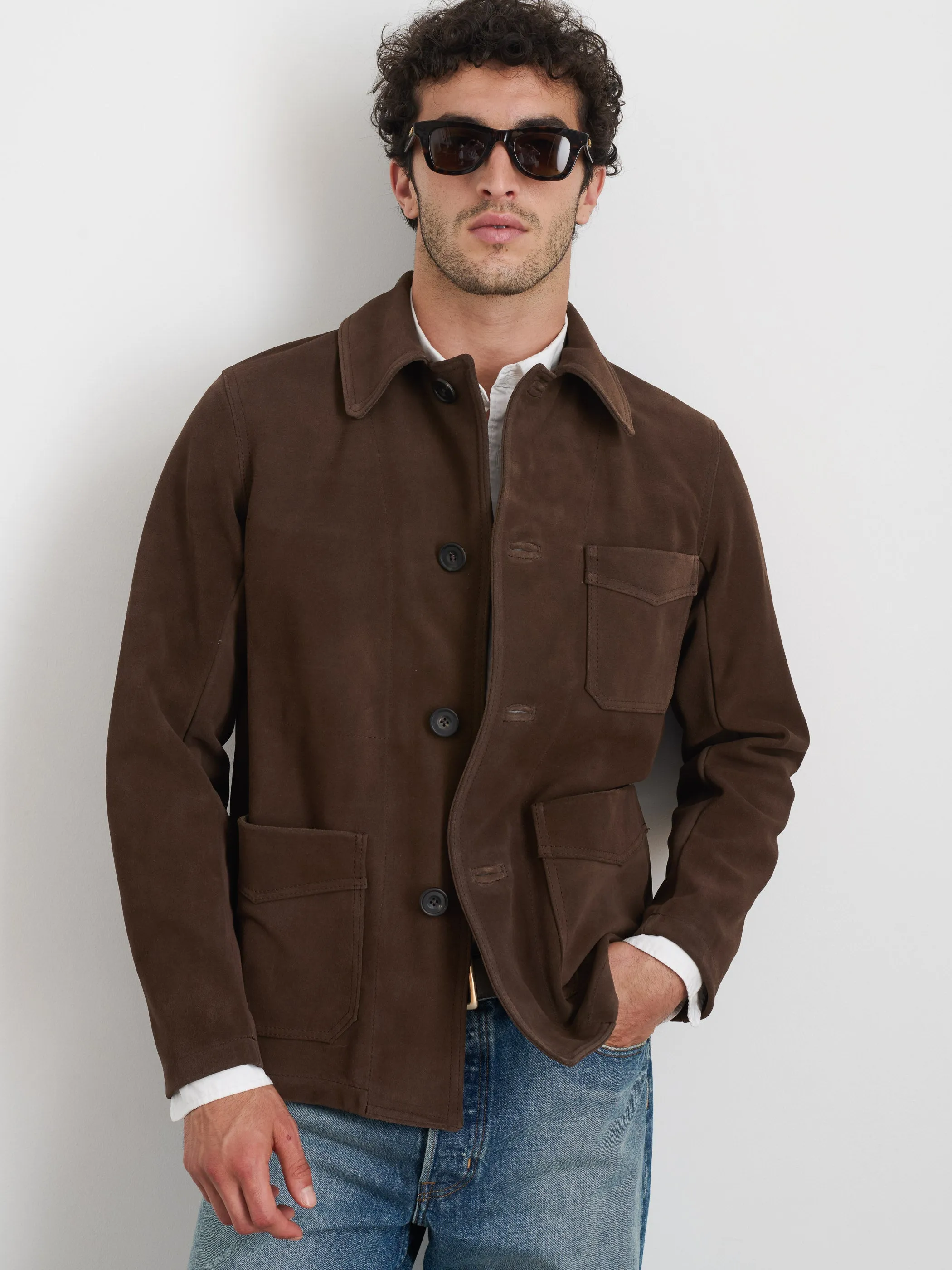 Owen Barry x Alex Mill Work Jacket in Suede