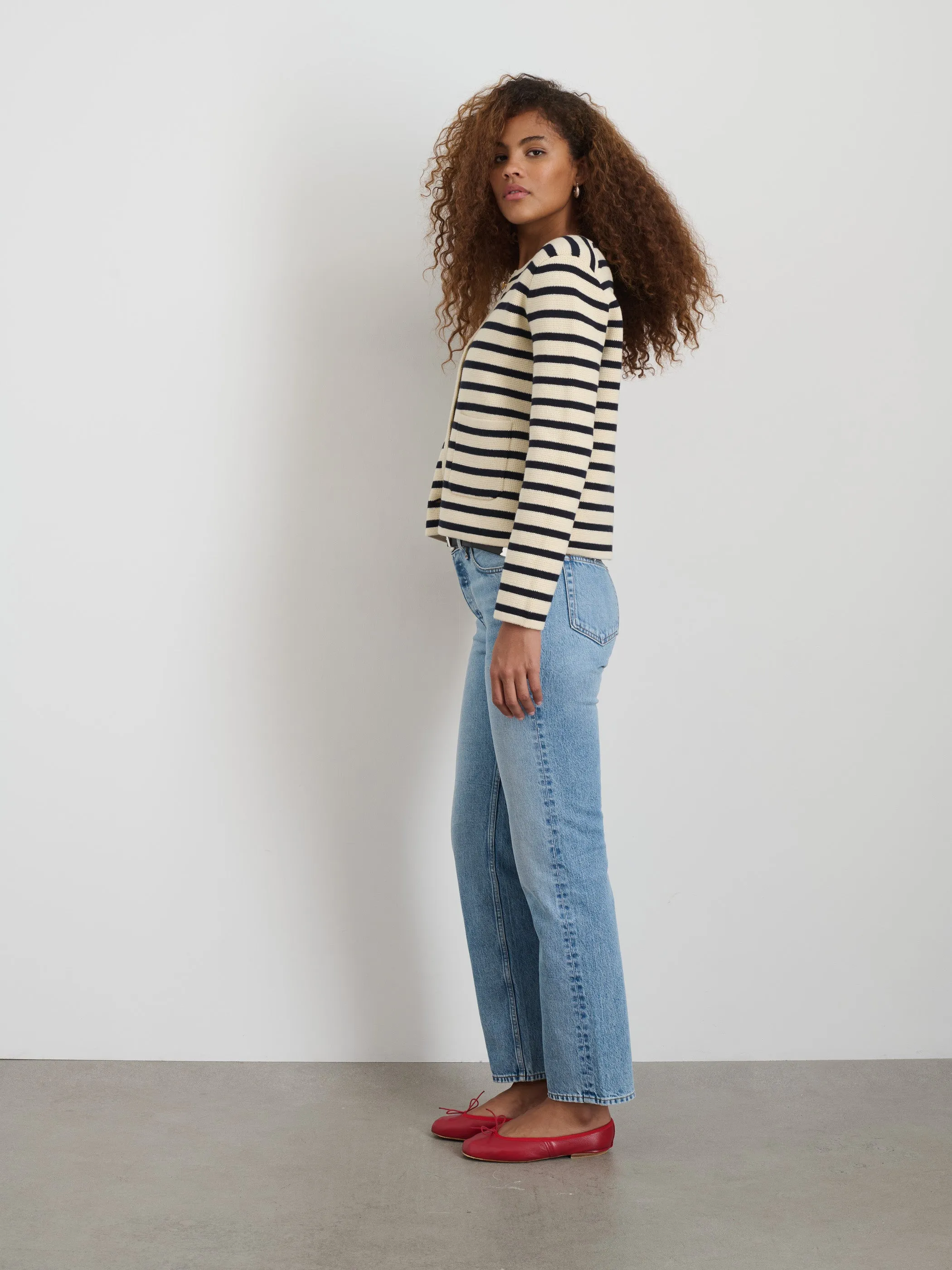 Paris Sweater Jacket in Stripe