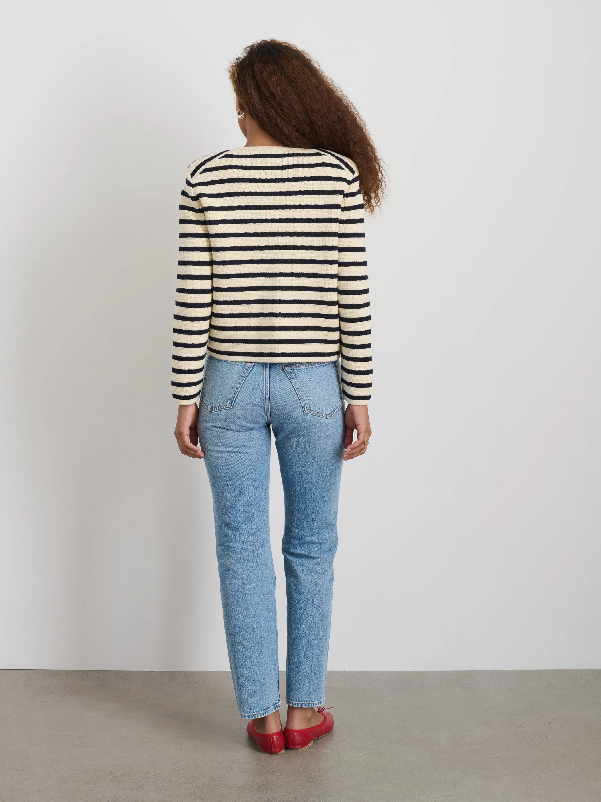 Paris Sweater Jacket in Stripe