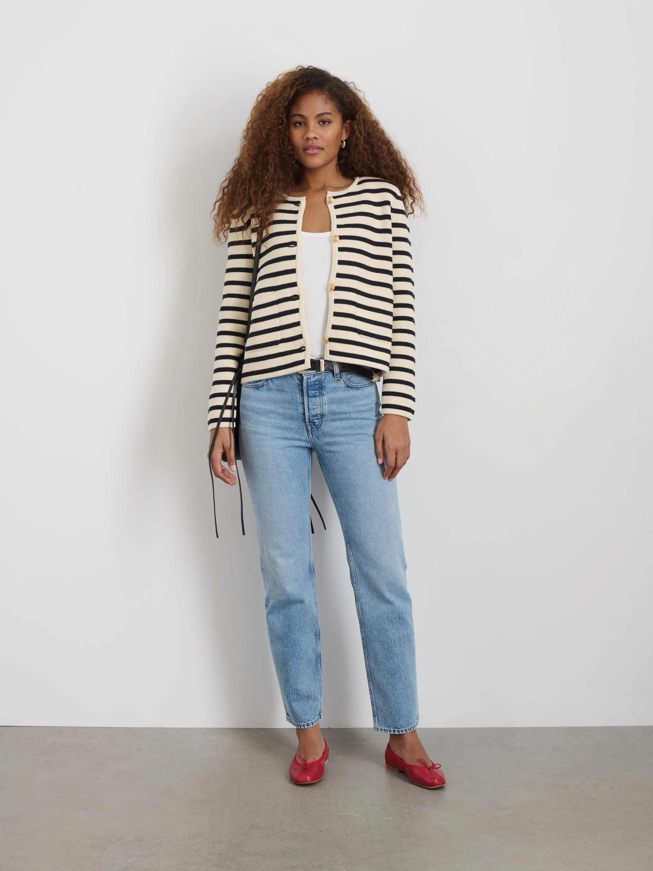Paris Sweater Jacket in Stripe