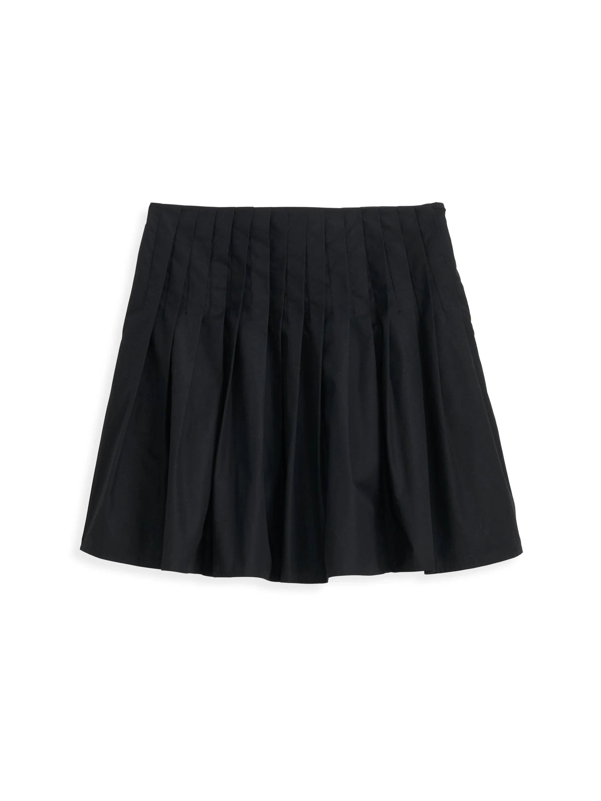 Penelope Pleated Skirt In Cotton Poplin