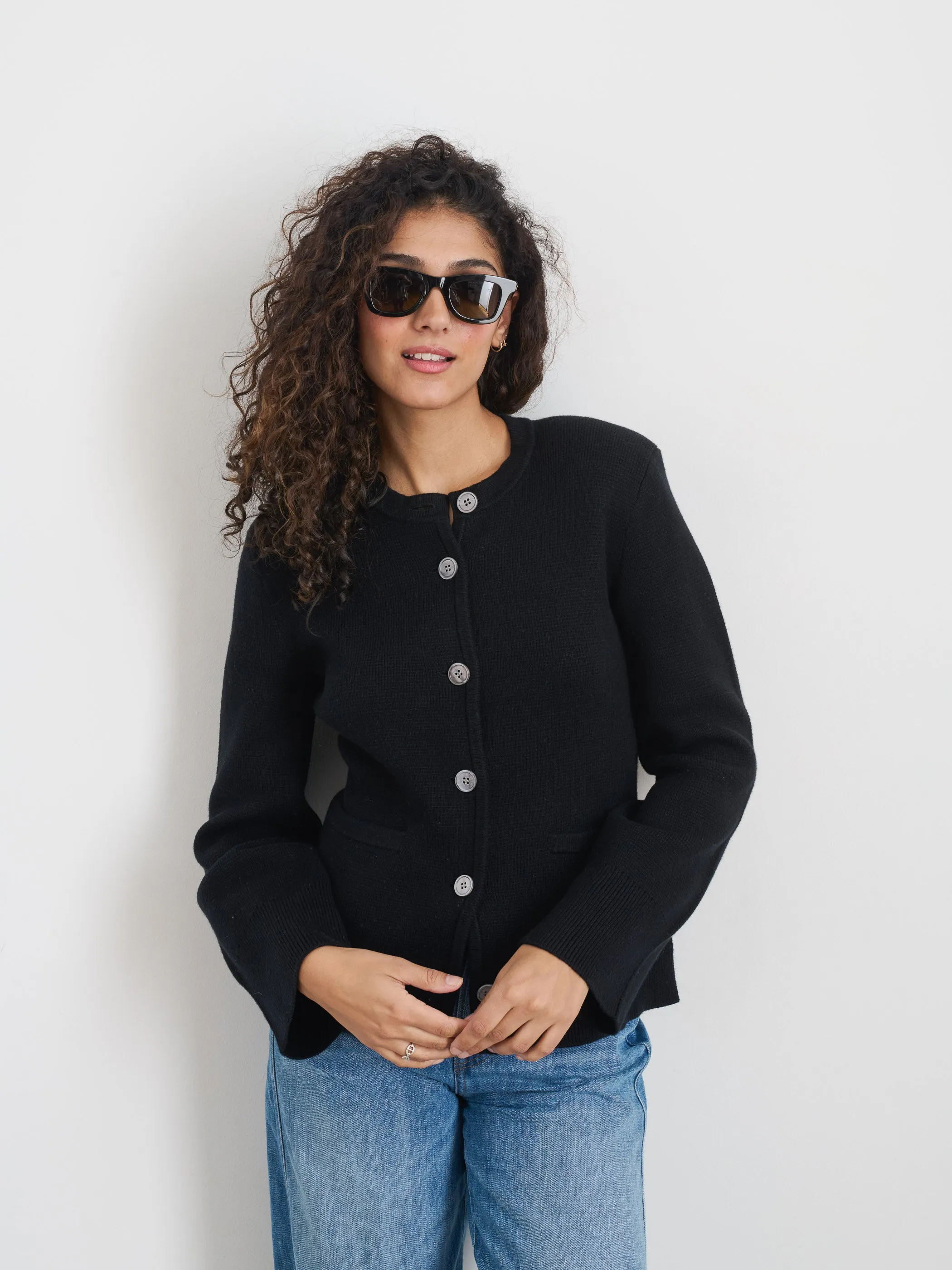 Provence Sweater Jacket In Cotton Cashmere