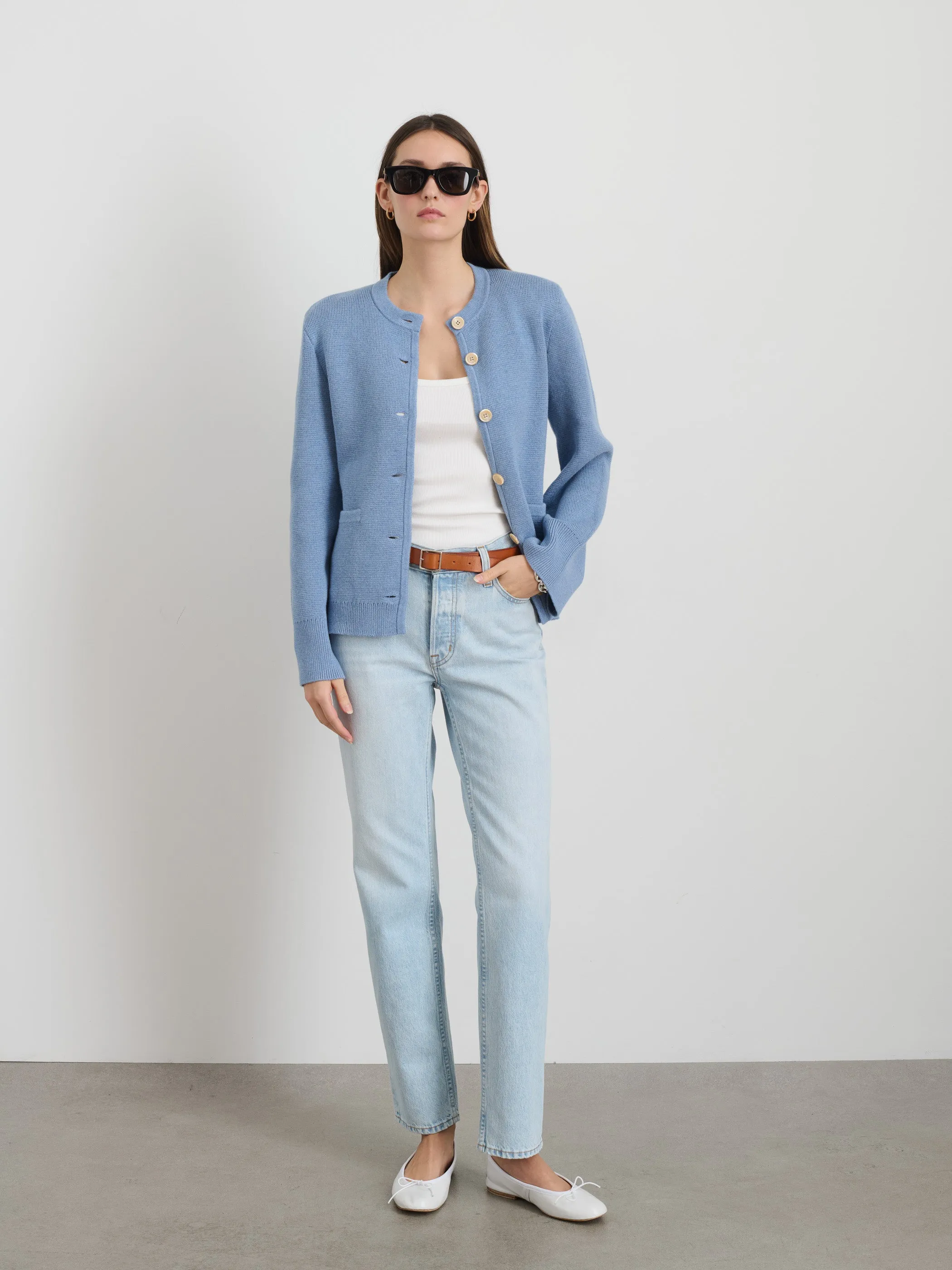 Provence Sweater Jacket In Cotton Cashmere
