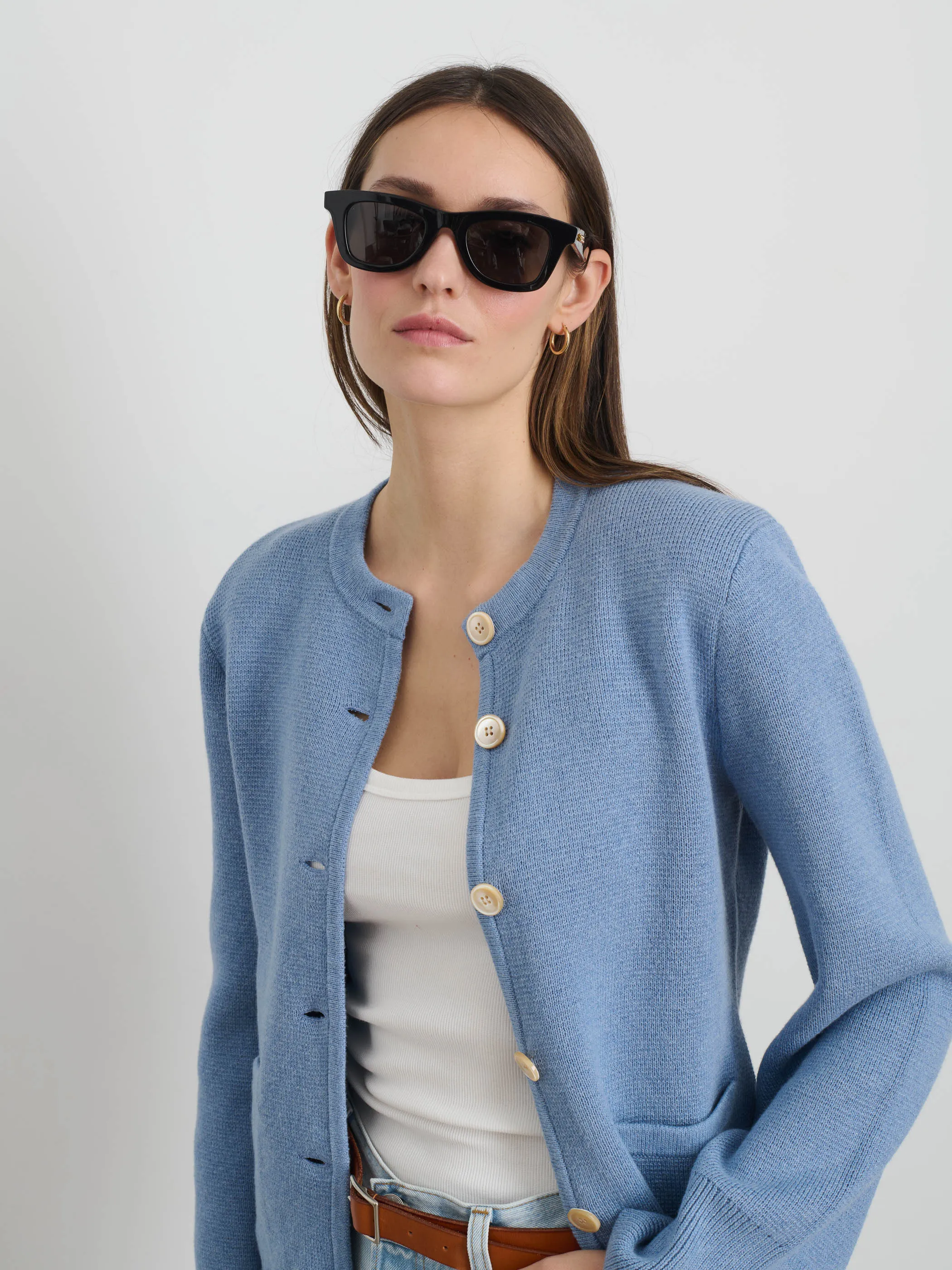 Provence Sweater Jacket In Cotton Cashmere