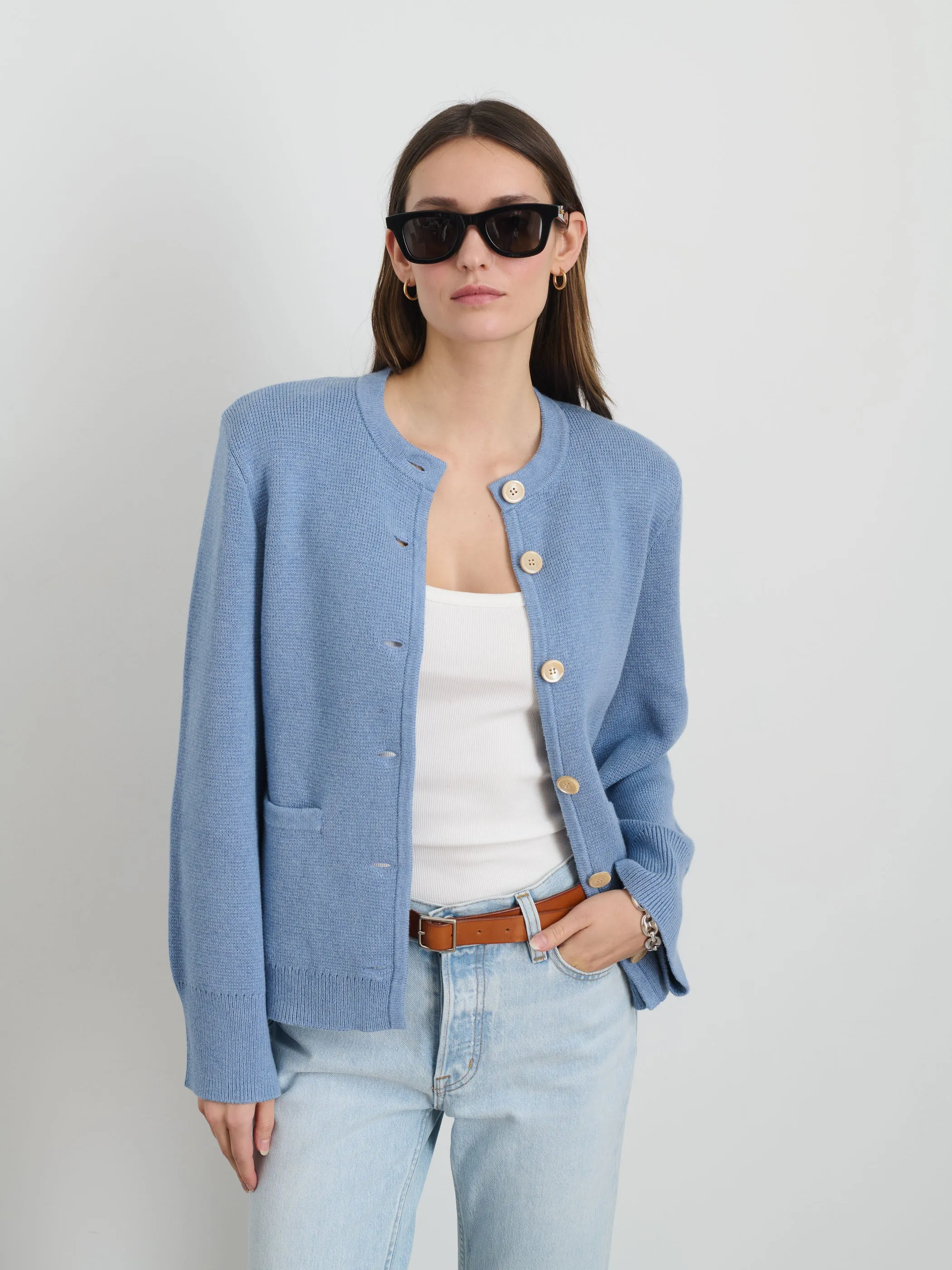 Provence Sweater Jacket In Cotton Cashmere