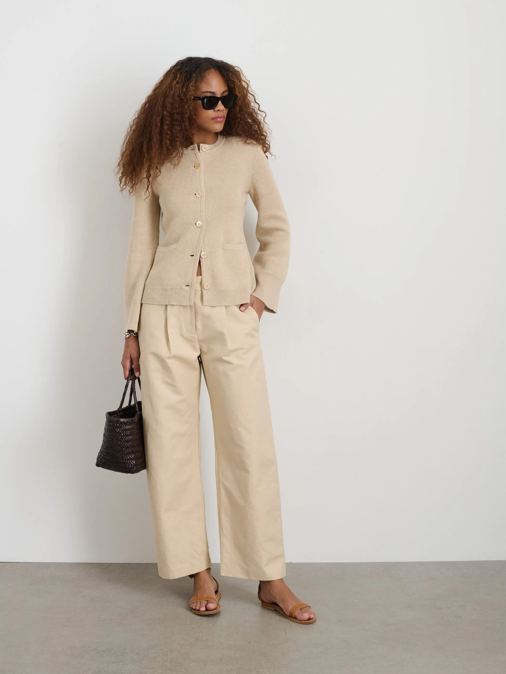 Provence Sweater Jacket In Cotton Cashmere