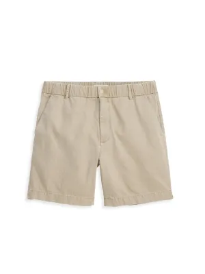Pull On Short In Cotton Herringbone