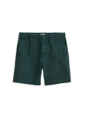 Pull On Short In Cotton Herringbone