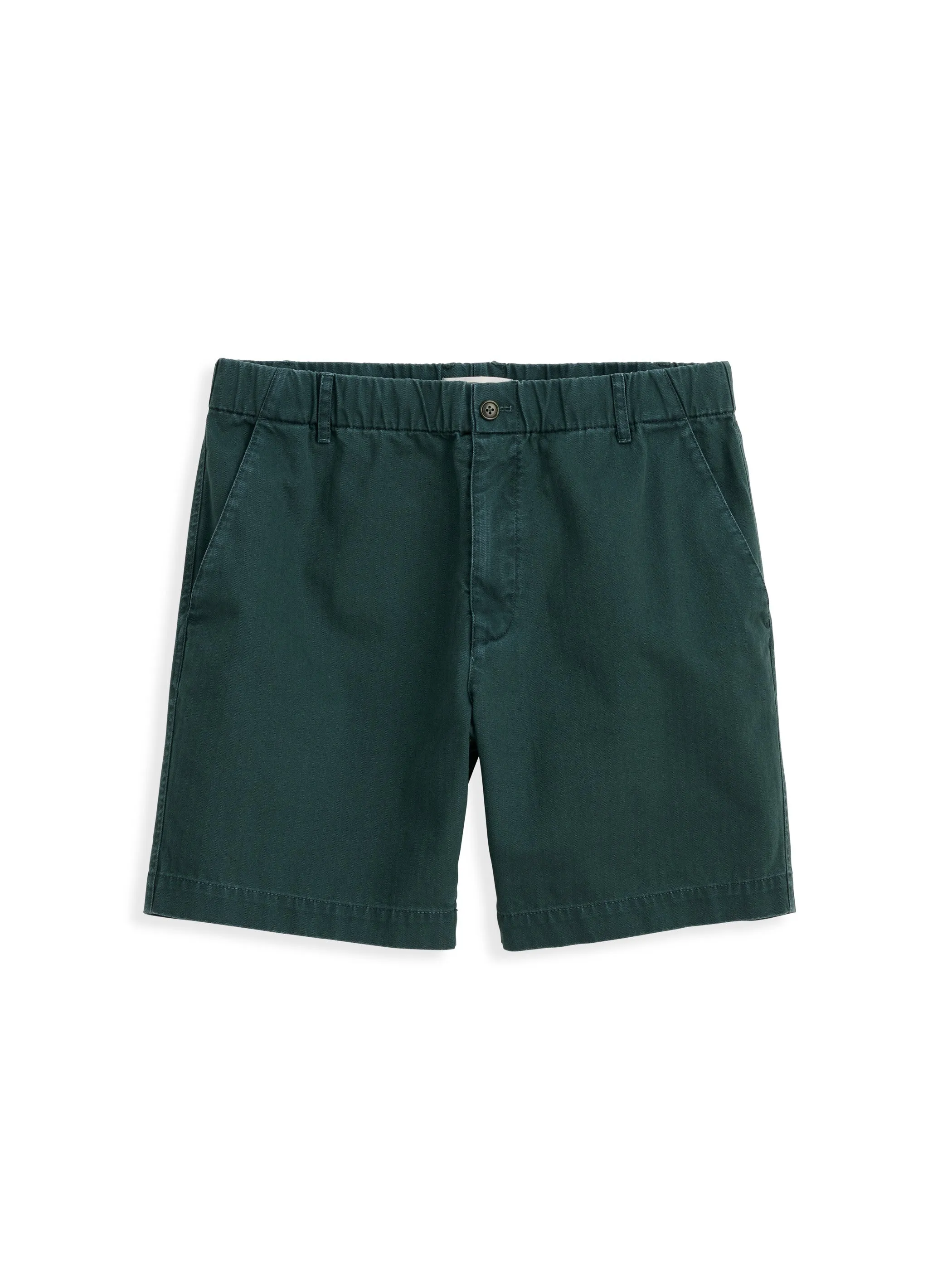 Pull On Short In Cotton Herringbone