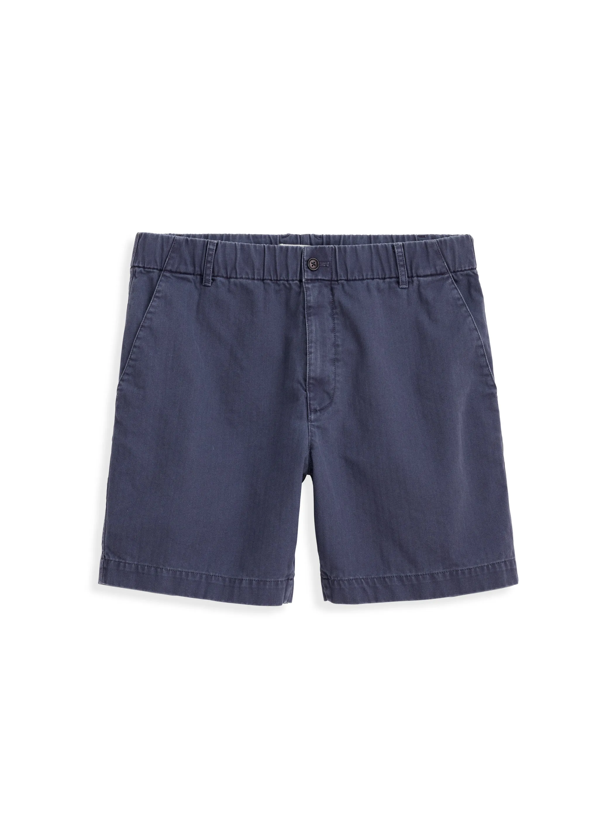 Pull On Short In Cotton Herringbone