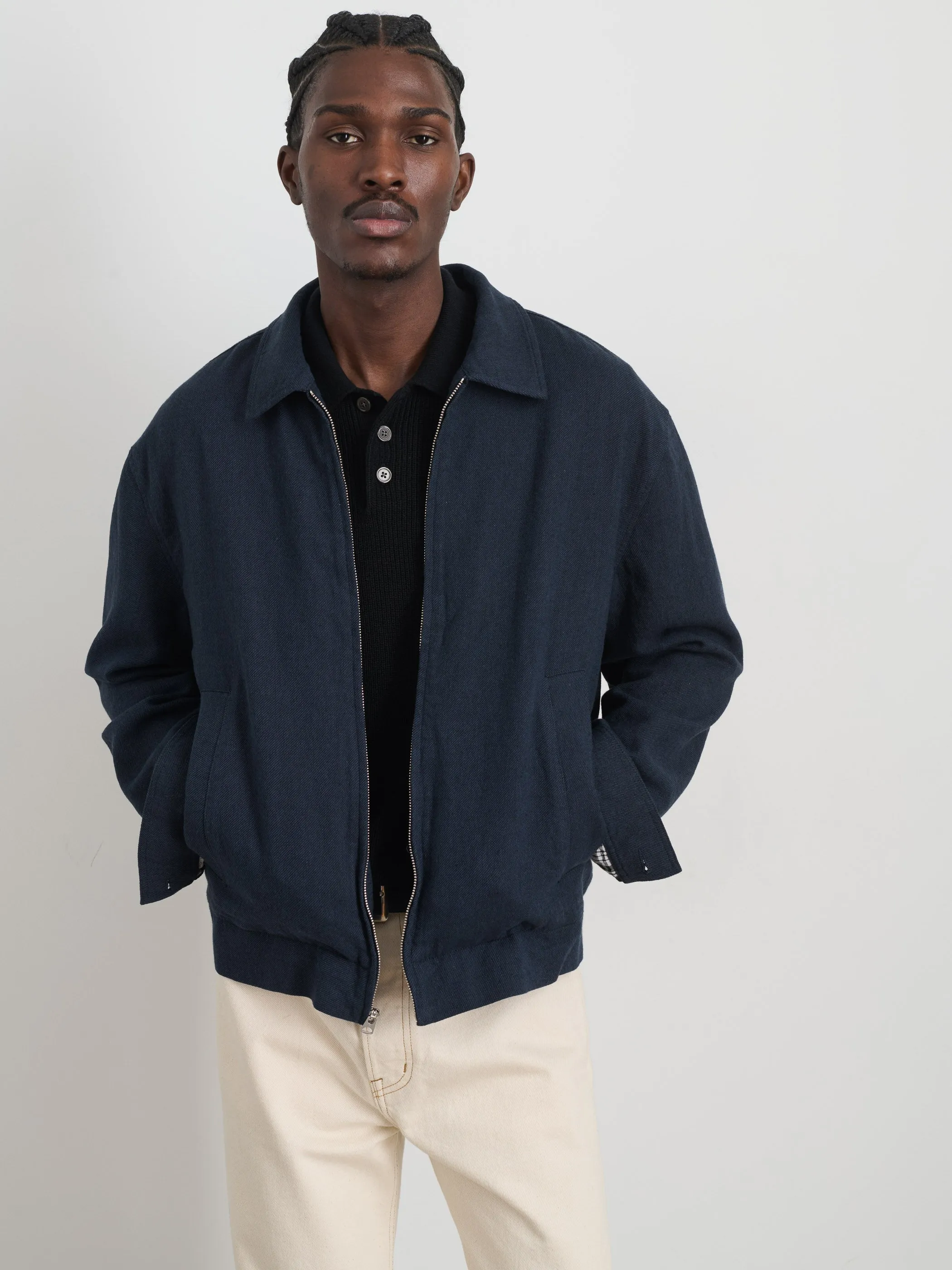 Sam Jacket In Cotton Linen