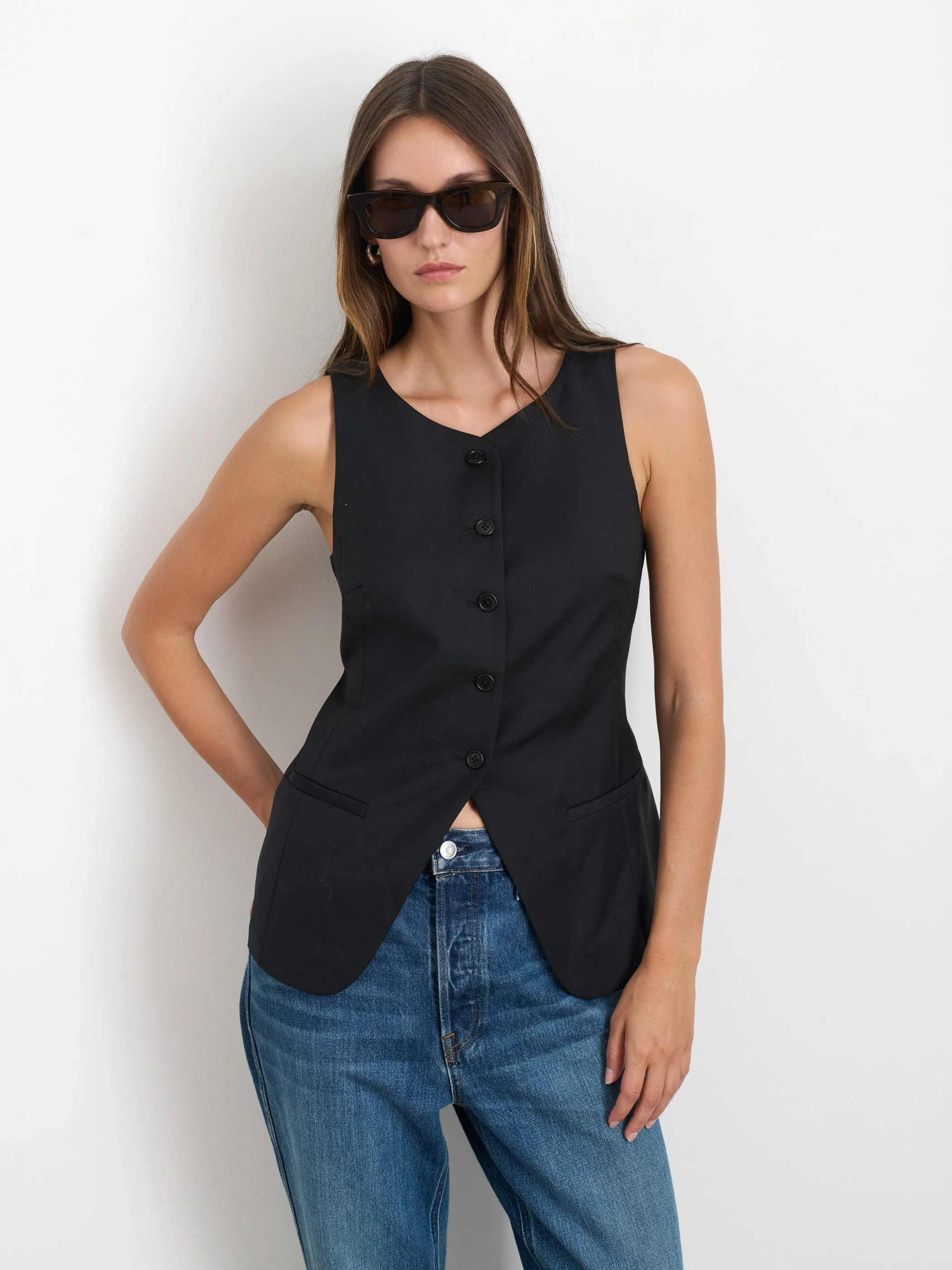 Sammy Vest in Wool Blend