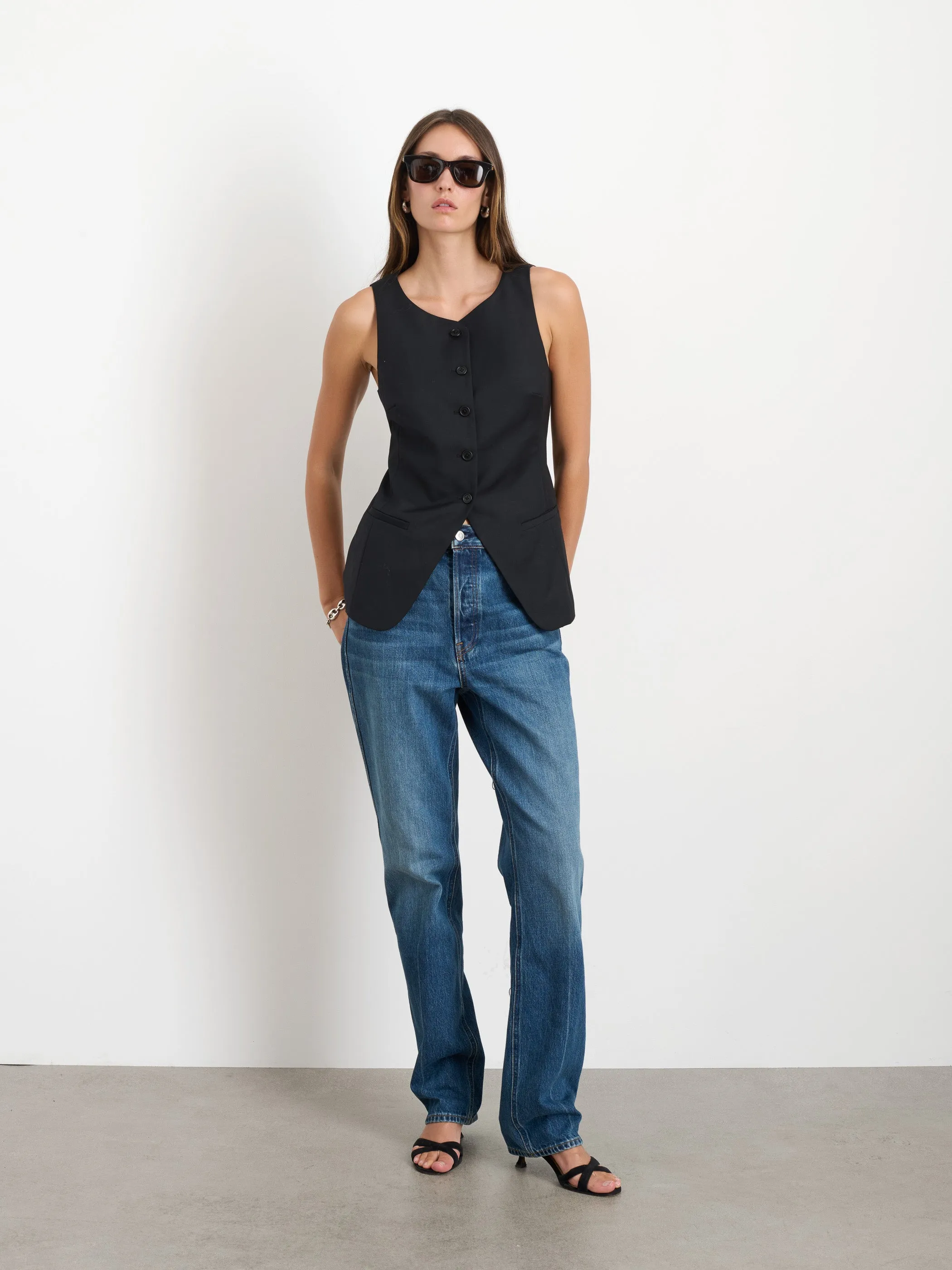 Sammy Vest in Wool Blend