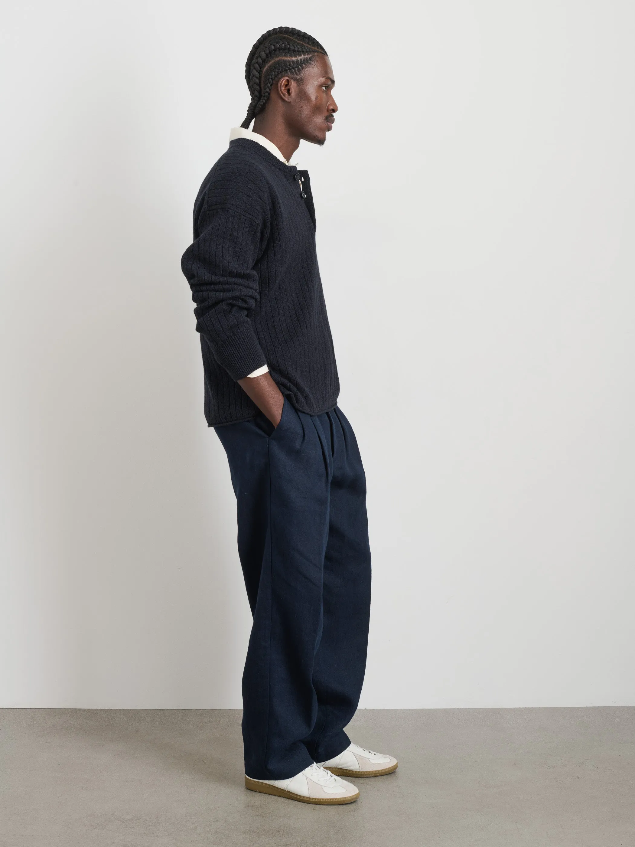 Sawyer Ribbed Henley Sweater